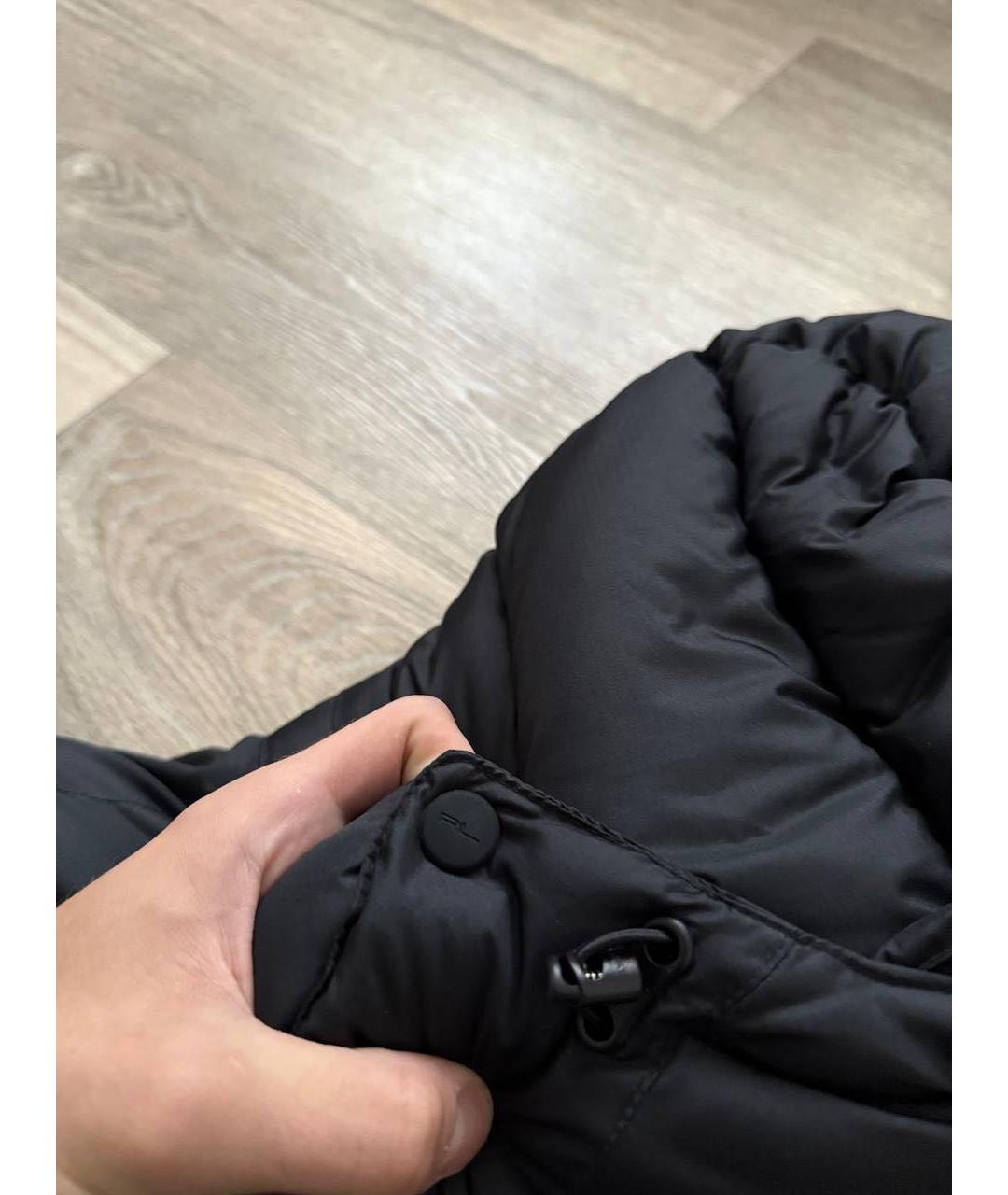POLO RALPH LAUREN Черный полиэстеровый пуховик, фото 4