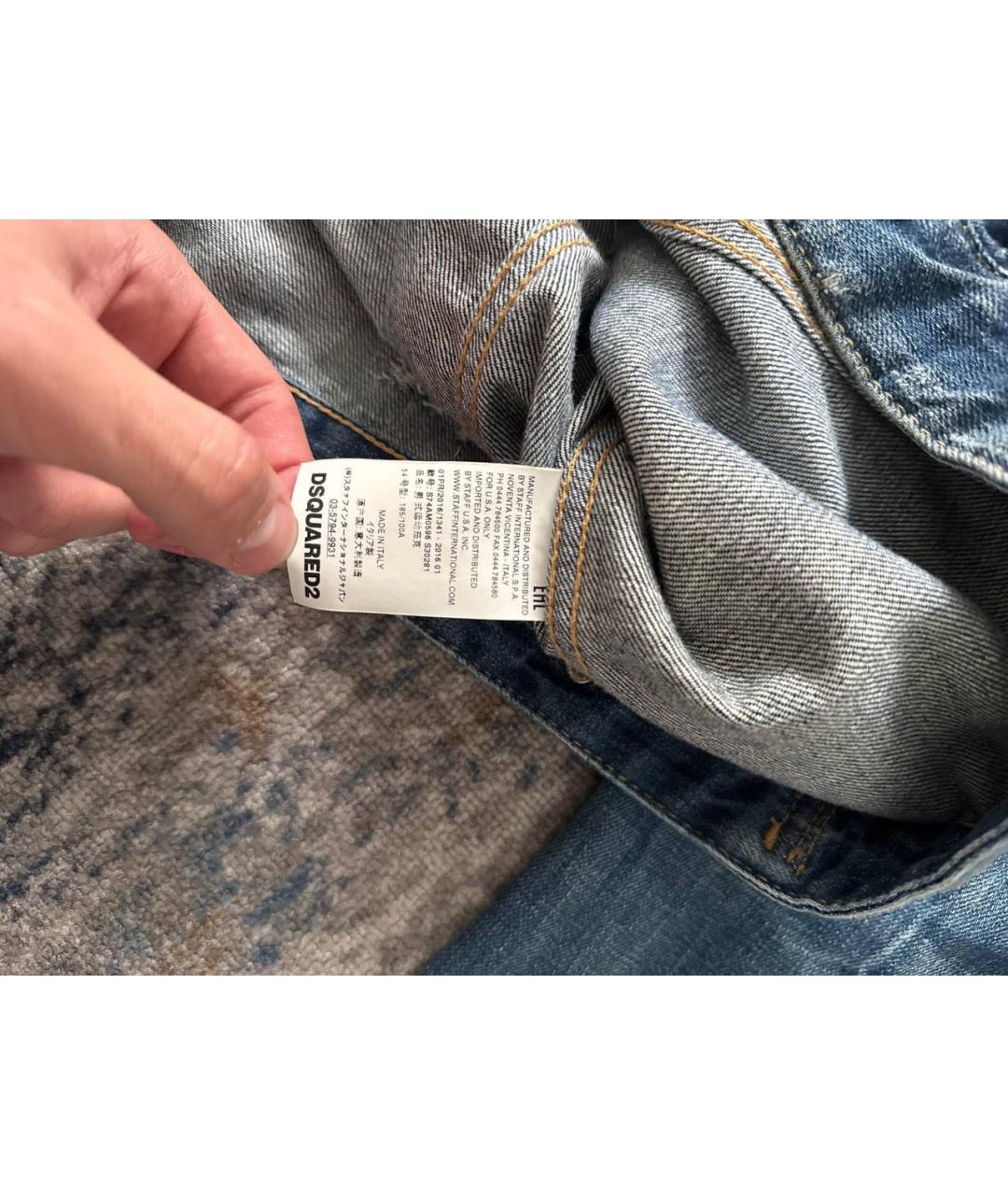 DSQUARED2 Синяя деним куртка, фото 5