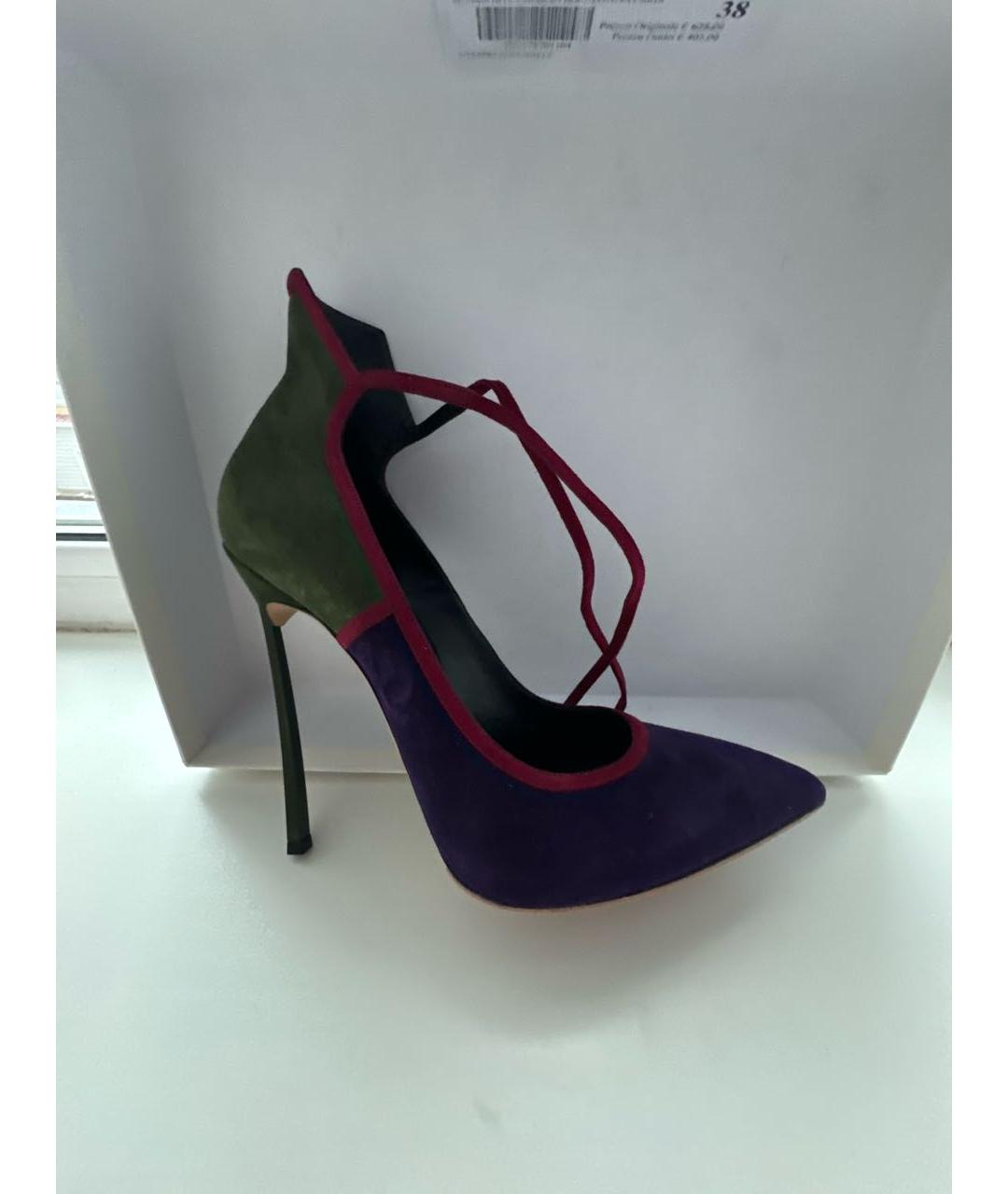 CASADEI Мульти замшевые туфли, фото 4