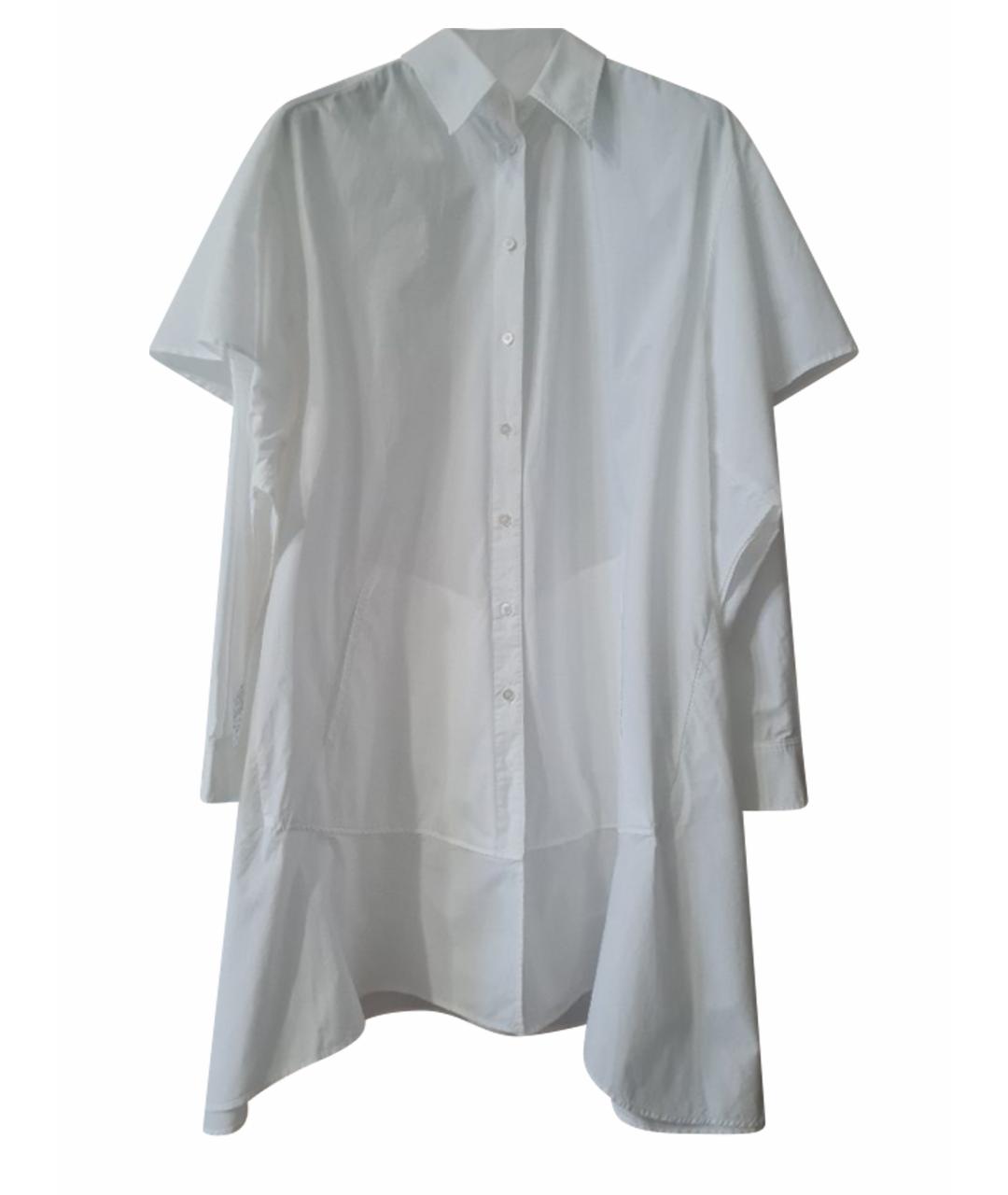 MM6 MAISON MARGIELA Белое хлопковое повседневное платье, фото 1