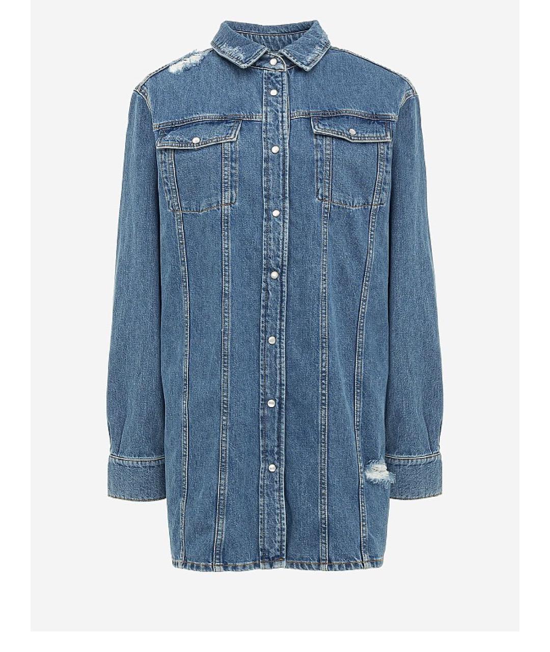 IRO Синяя деним рубашка, фото 6