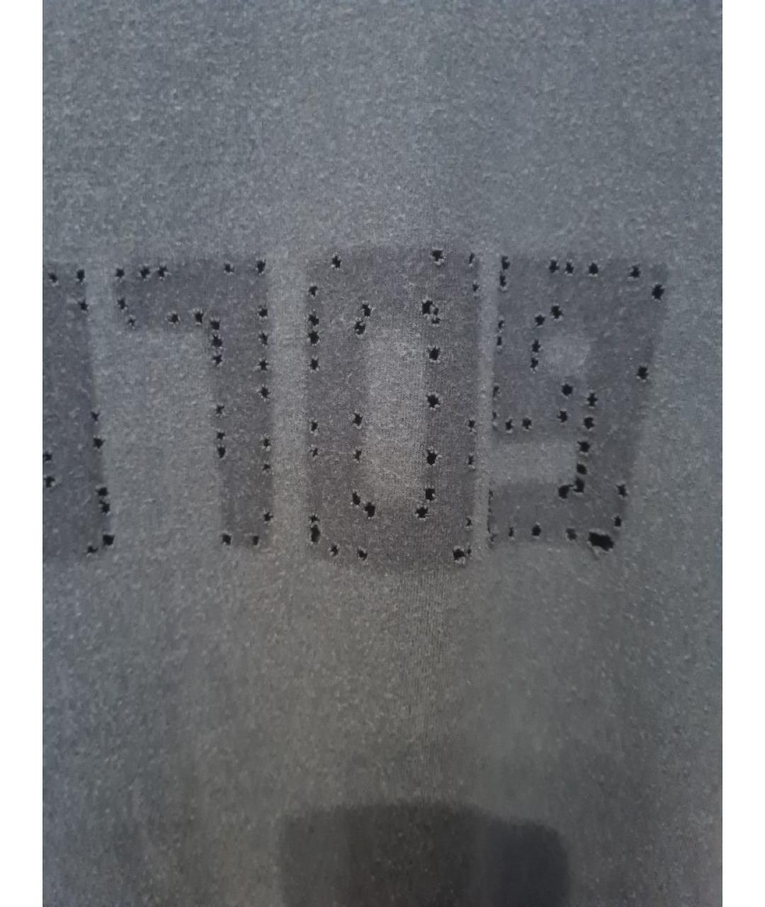 GOLDEN GOOSE DELUXE BRAND Серая хлопковая футболка, фото 3