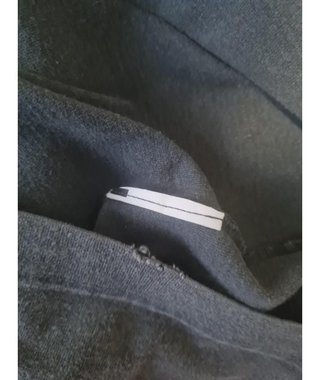 GOLDEN GOOSE DELUXE BRAND Серая хлопковая футболка, фото 4