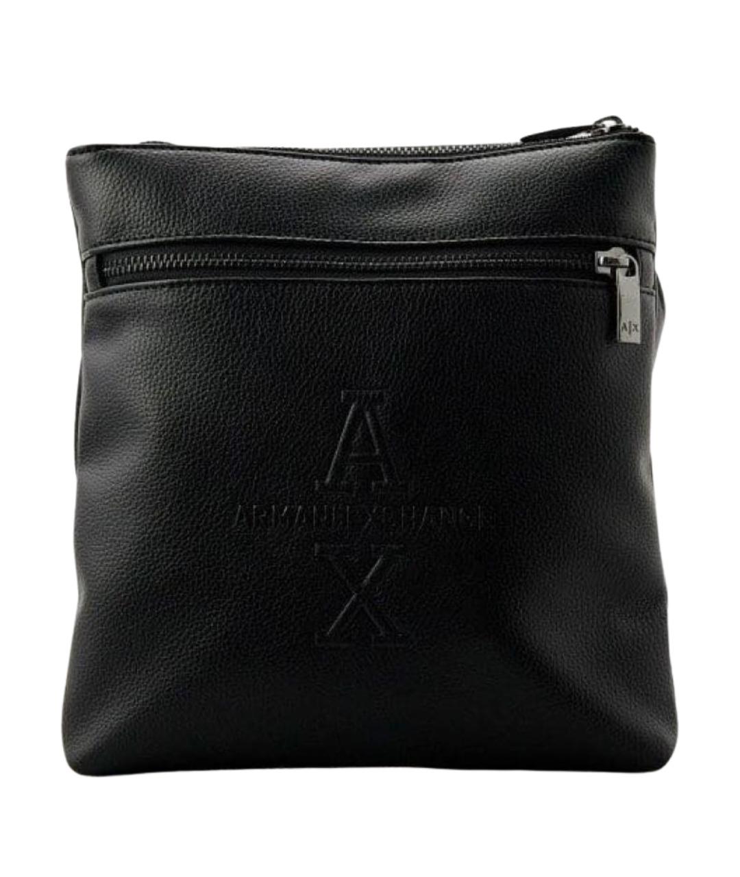 ARMANI EXCHANGE Черная сумка на плечо из искусственной кожи, фото 1