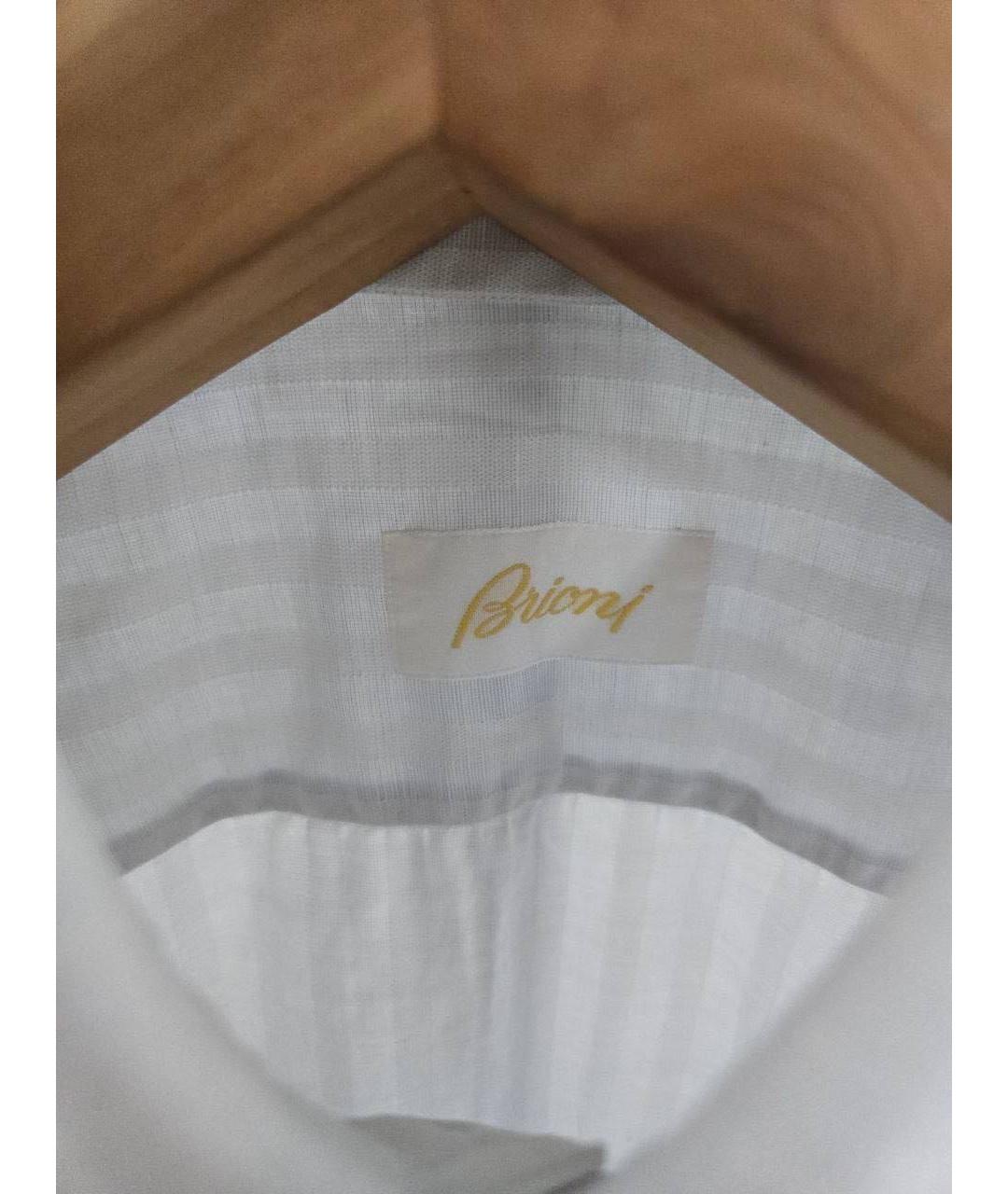 BRIONI Белая хлопковая классическая рубашка, фото 2