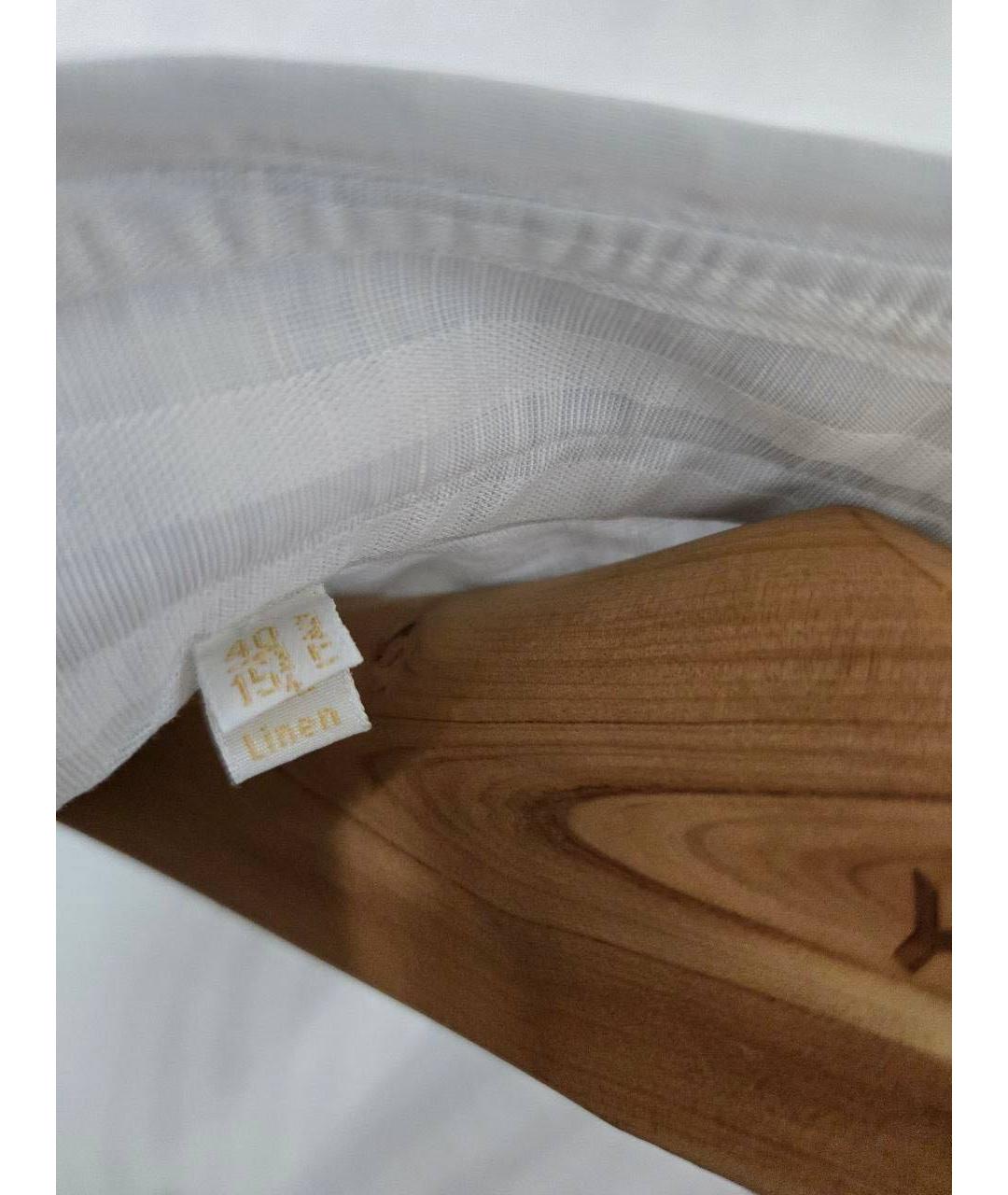 BRIONI Белая хлопковая классическая рубашка, фото 3