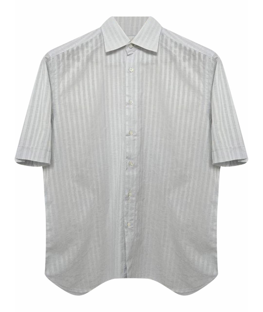 BRIONI Белая хлопковая классическая рубашка, фото 1