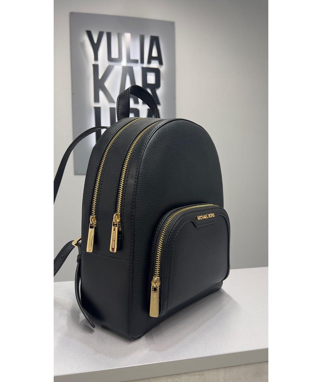 MICHAEL KORS Черный кожаный рюкзак, фото 2