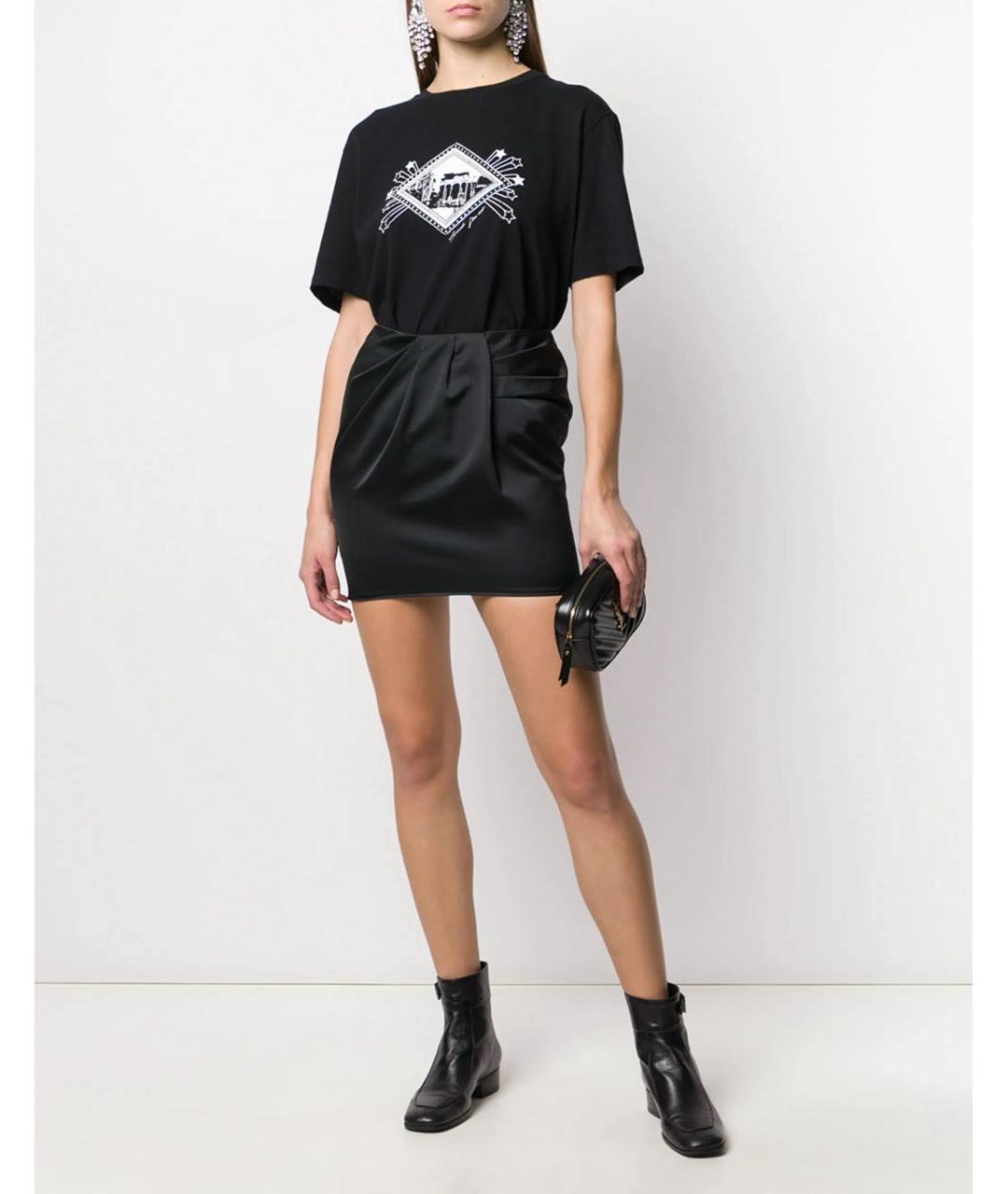 SAINT LAURENT Черная футболка, фото 2