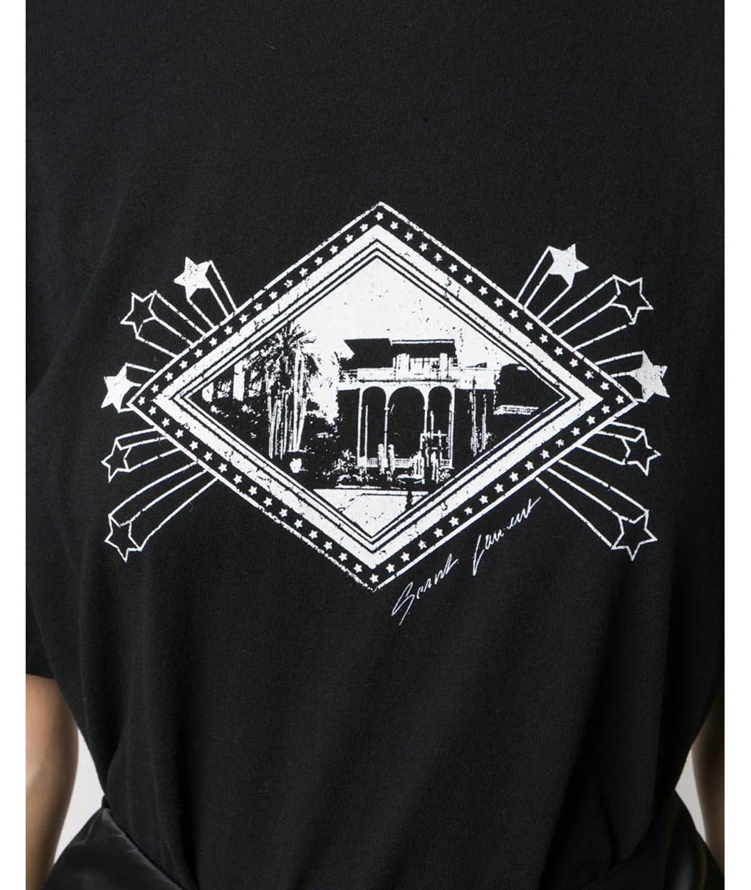 SAINT LAURENT Черная футболка, фото 3