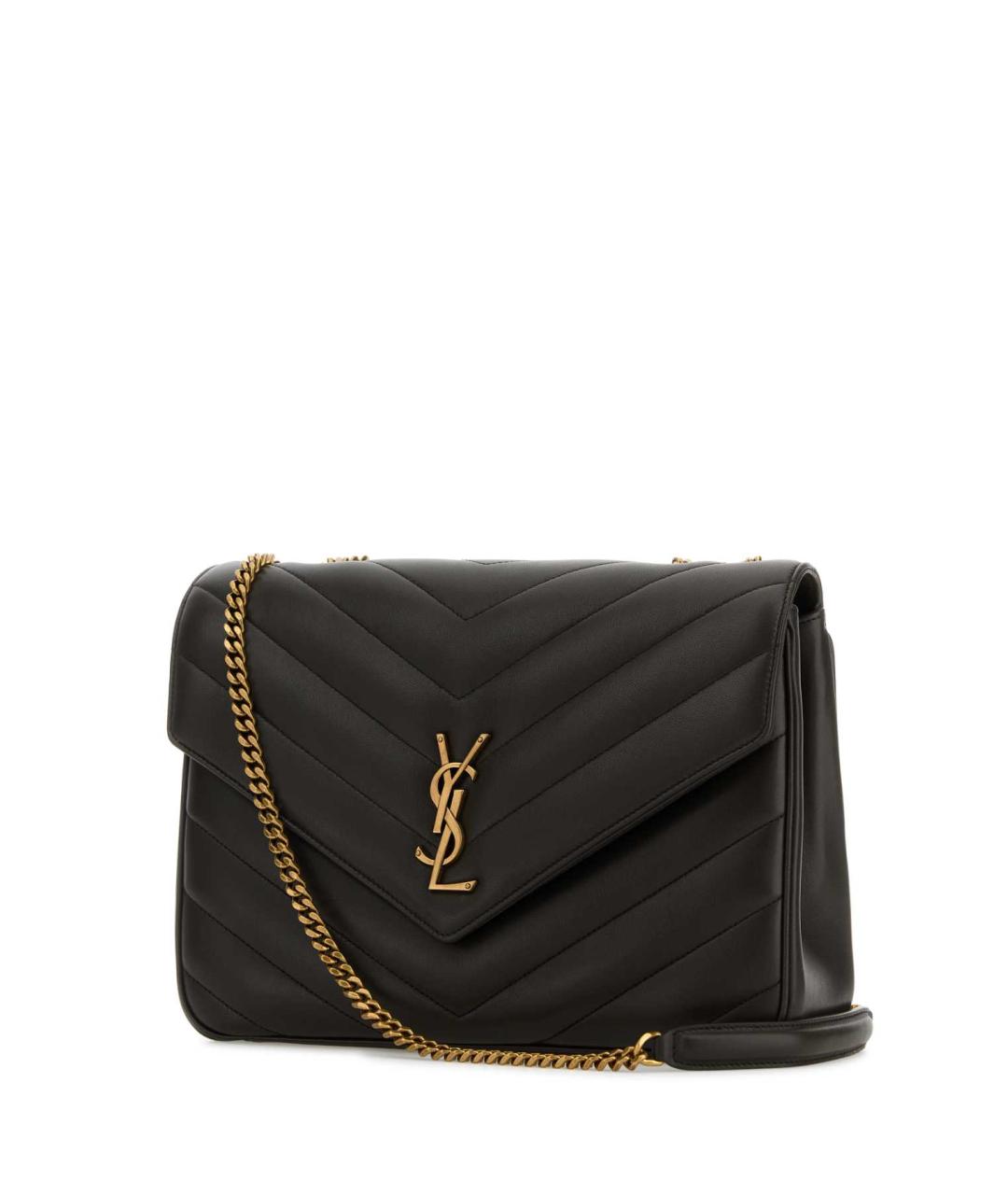 SAINT LAURENT Коричневая кожаная сумка через плечо, фото 2