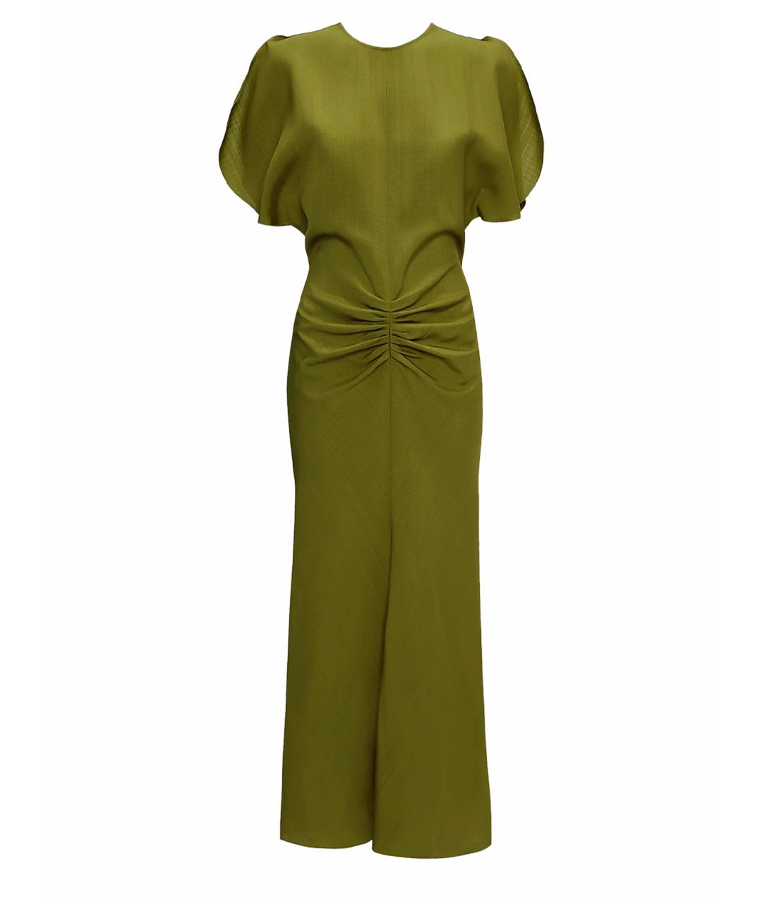 VICTORIA BECKHAM Зеленые коктейльное платье, фото 1