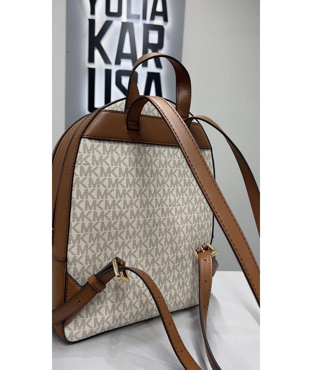 MICHAEL KORS Коричневый кожаный рюкзак, фото 3