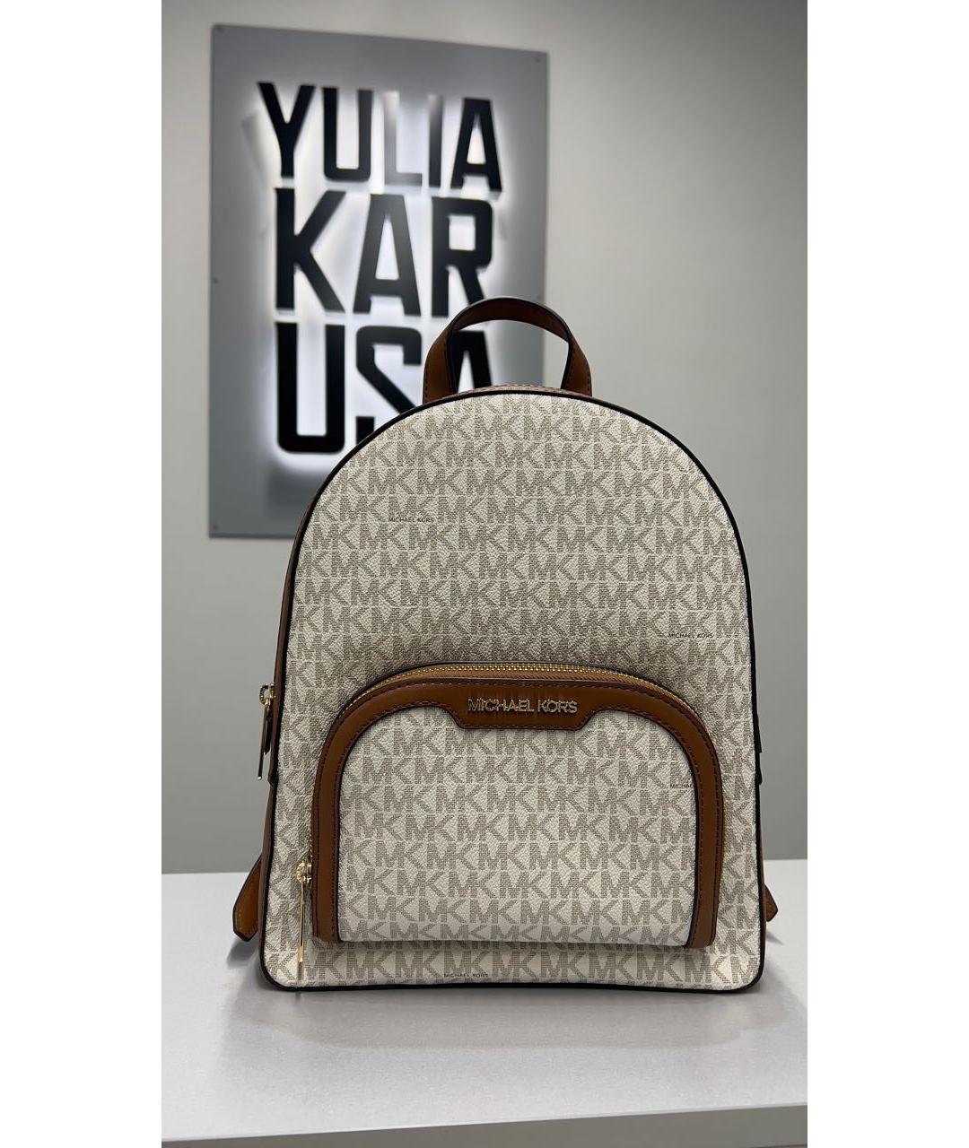 MICHAEL KORS Коричневый кожаный рюкзак, фото 5