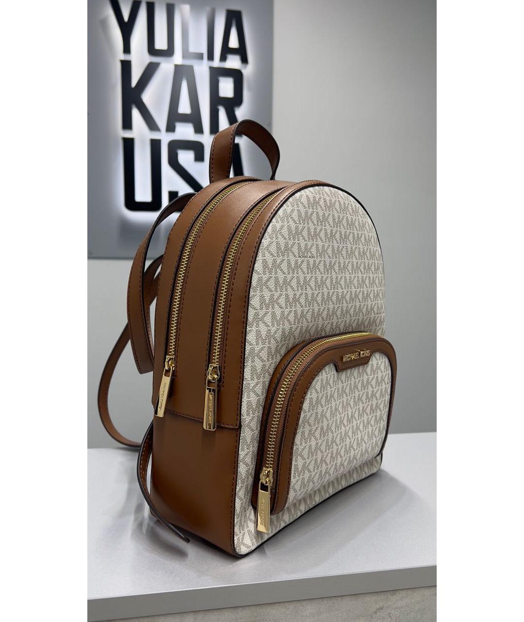 MICHAEL KORS Коричневый кожаный рюкзак, фото 2