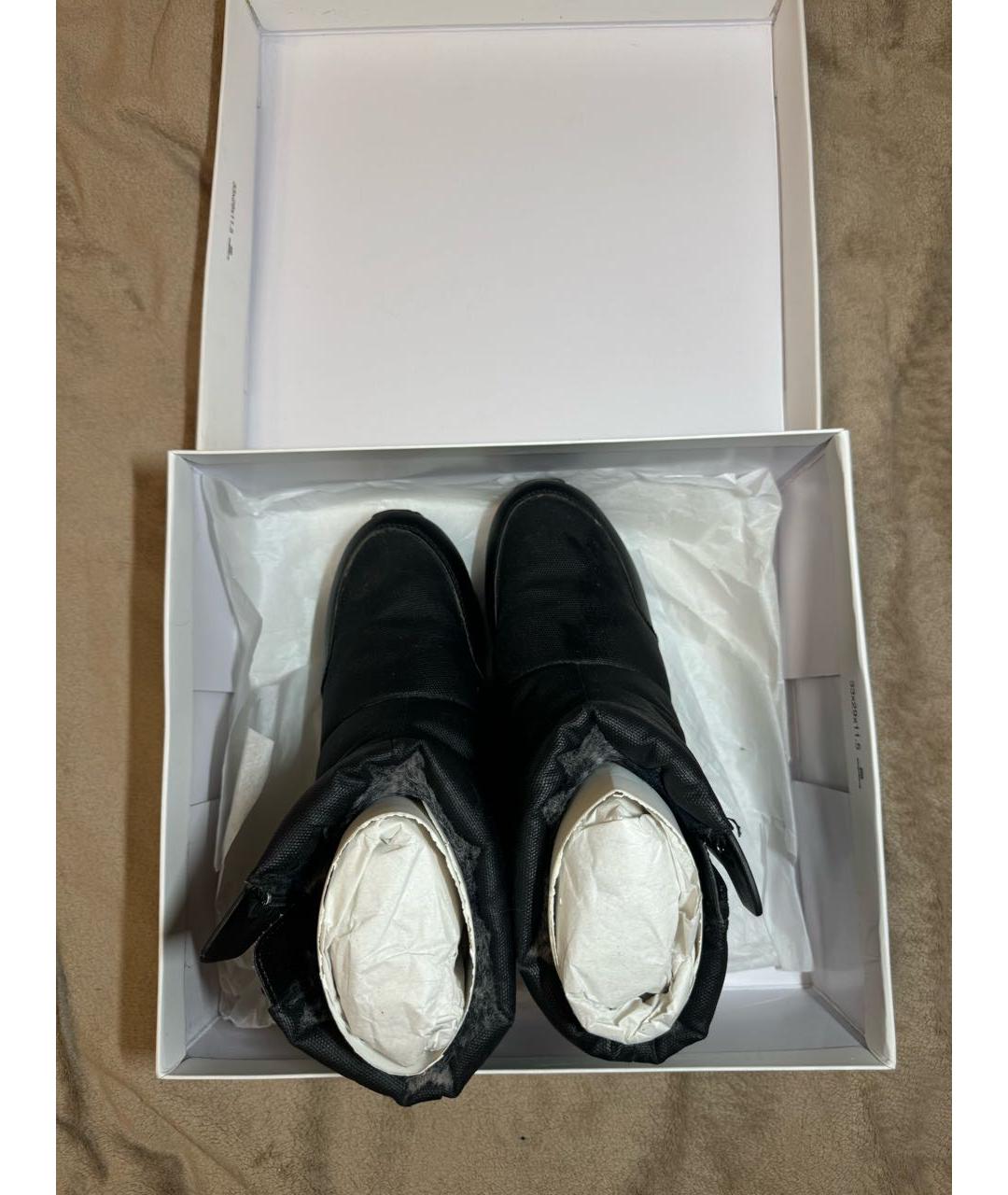 CALVIN KLEIN Черные текстильные ботинки, фото 3