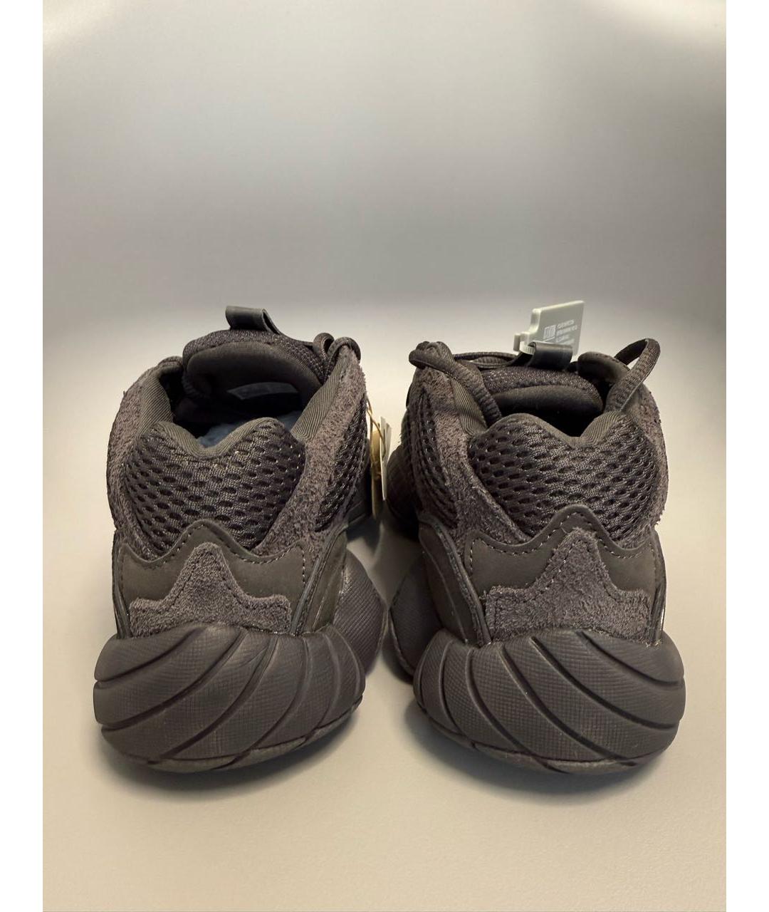 ADIDAS YEEZY Антрацитовые замшевые кроссовки, фото 4