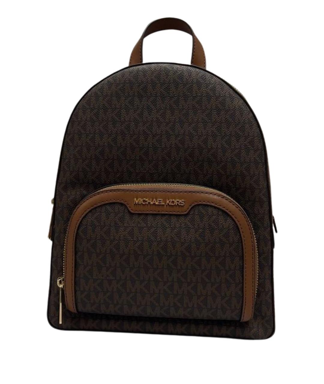 MICHAEL KORS Коричневый кожаный рюкзак, фото 1