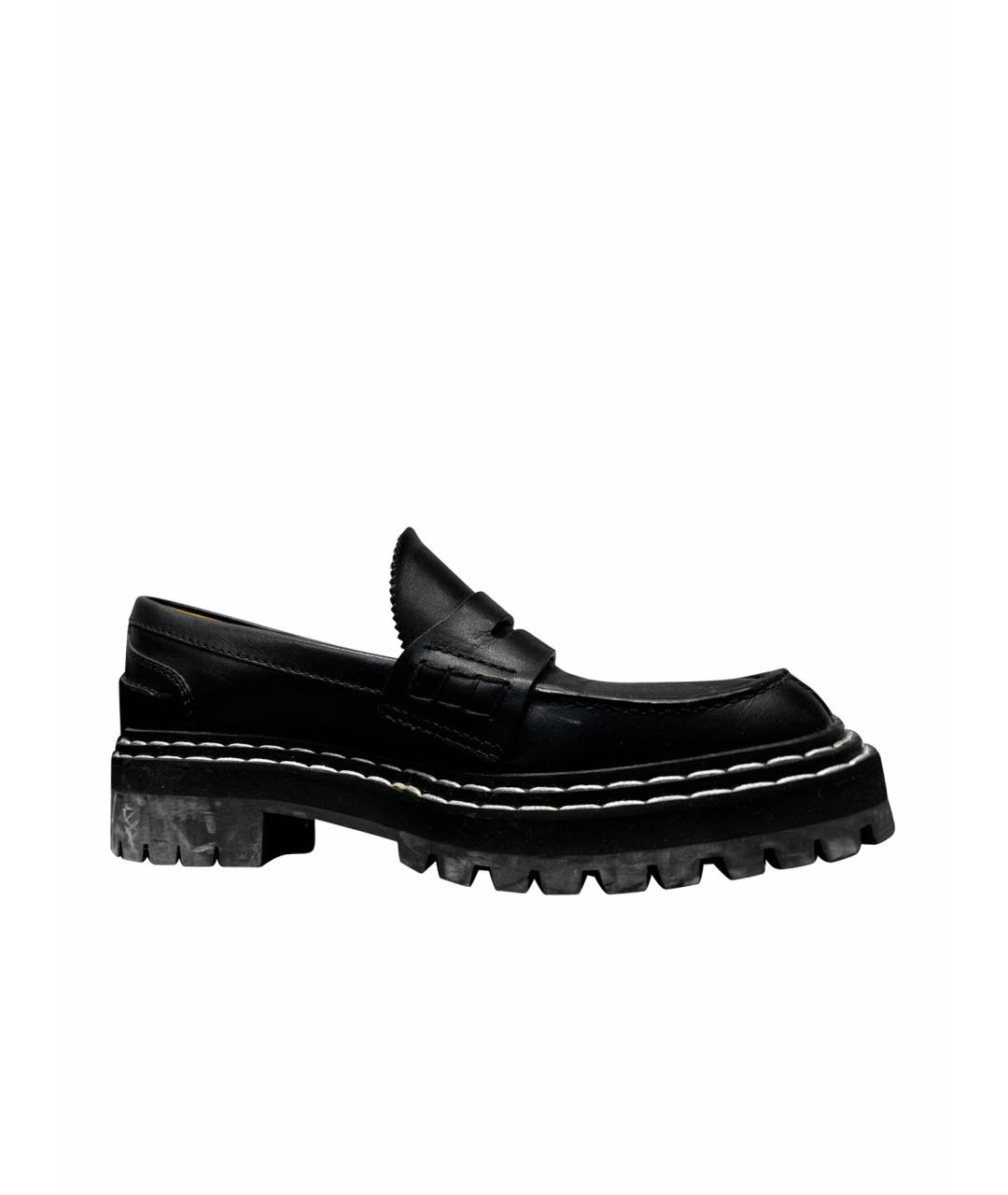PROENZA SCHOULER Черные кожаные лоферы, фото 1