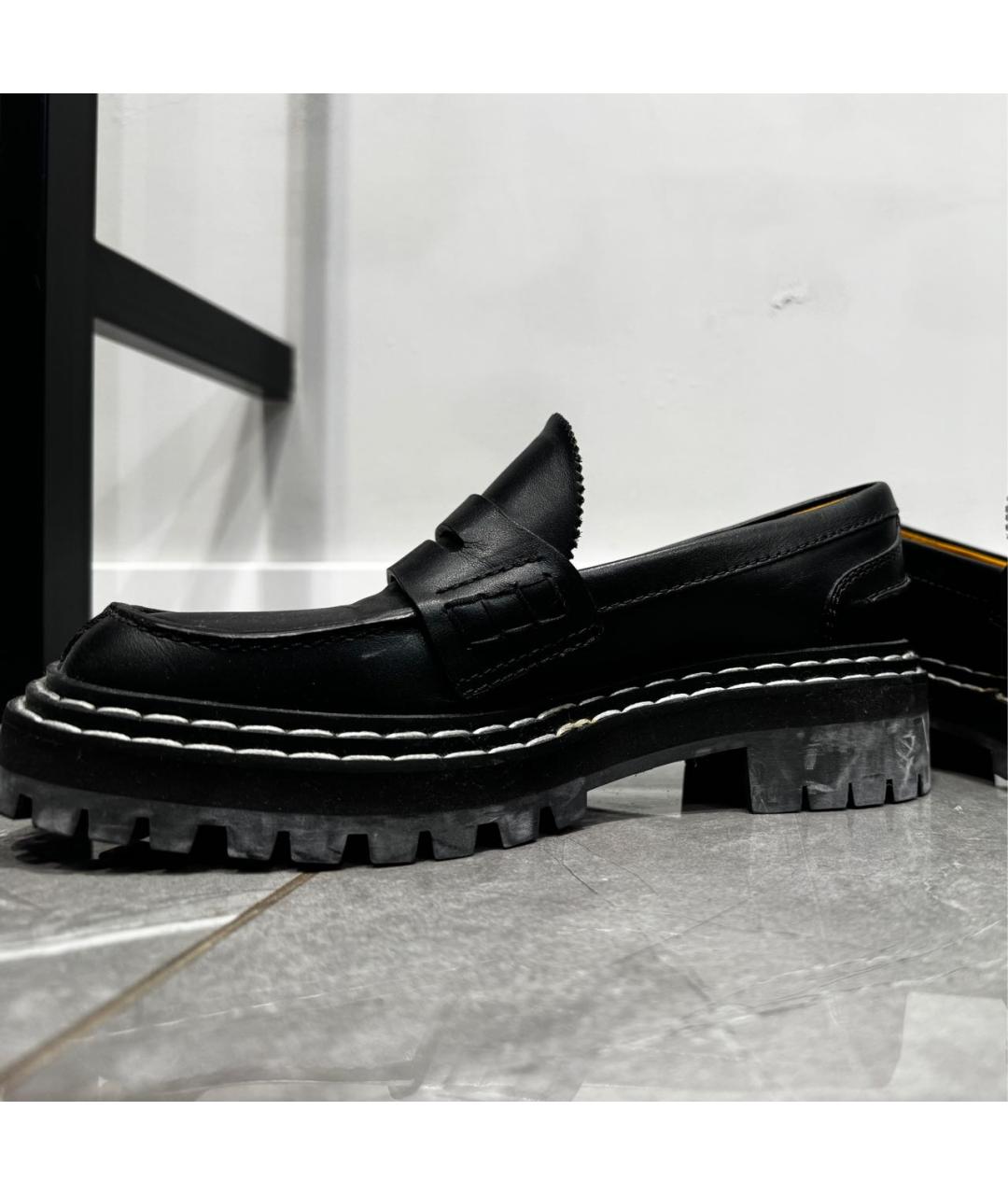 PROENZA SCHOULER Черные кожаные лоферы, фото 4