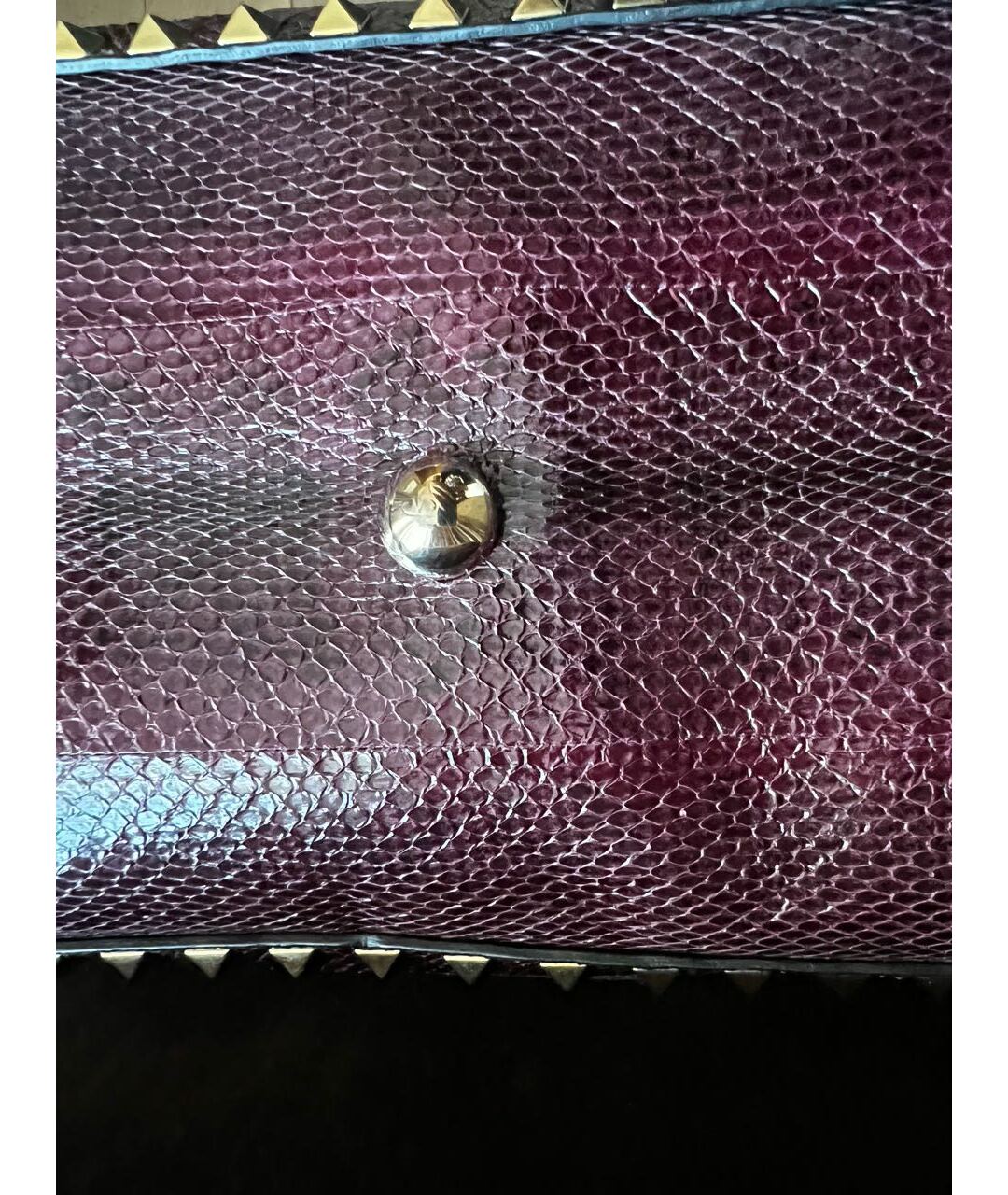 VALENTINO Бордовая сумка тоут из экзотической кожи, фото 7