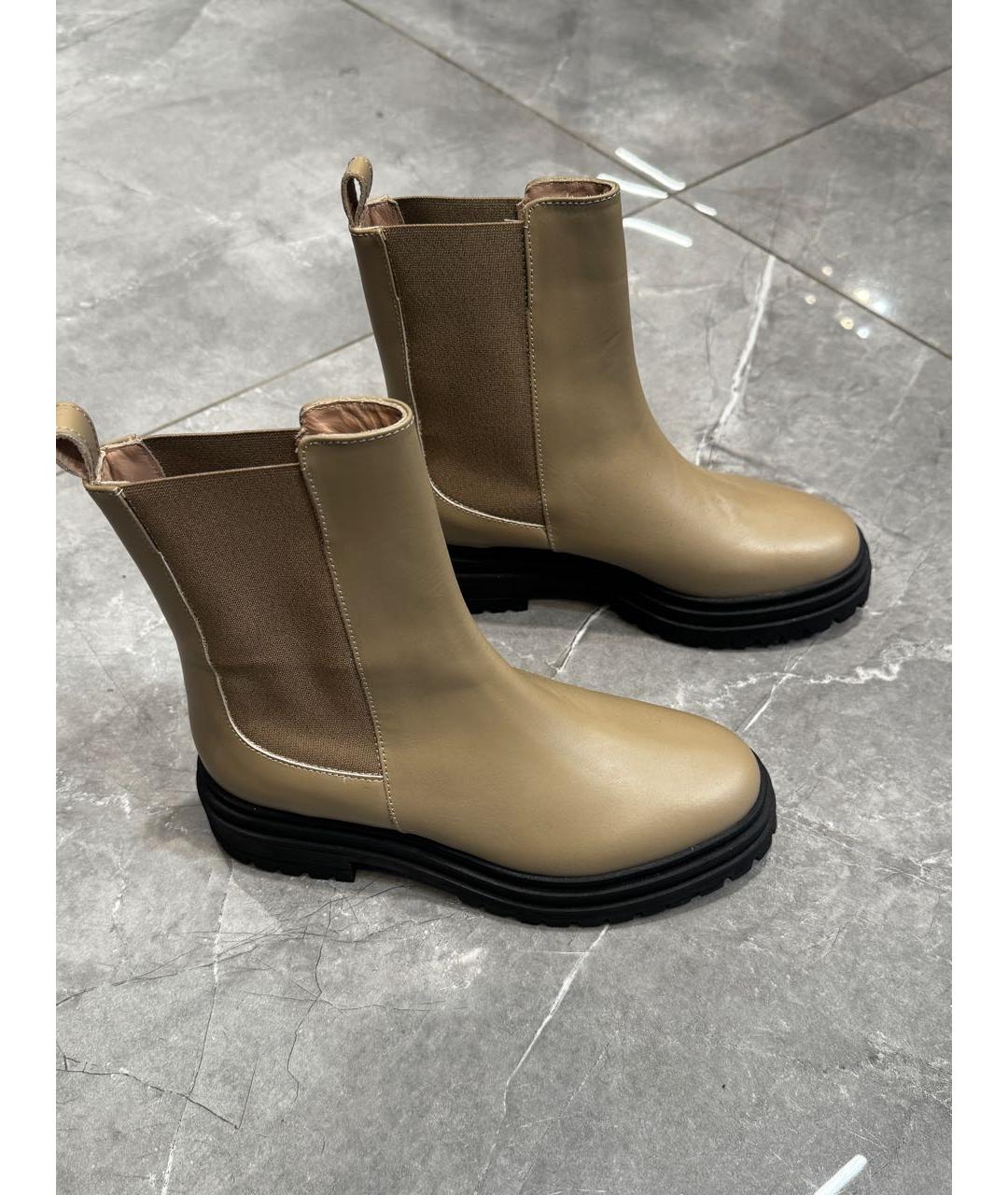 ANTONELLI FIRENZE Коричневые кожаные полусапоги, фото 3