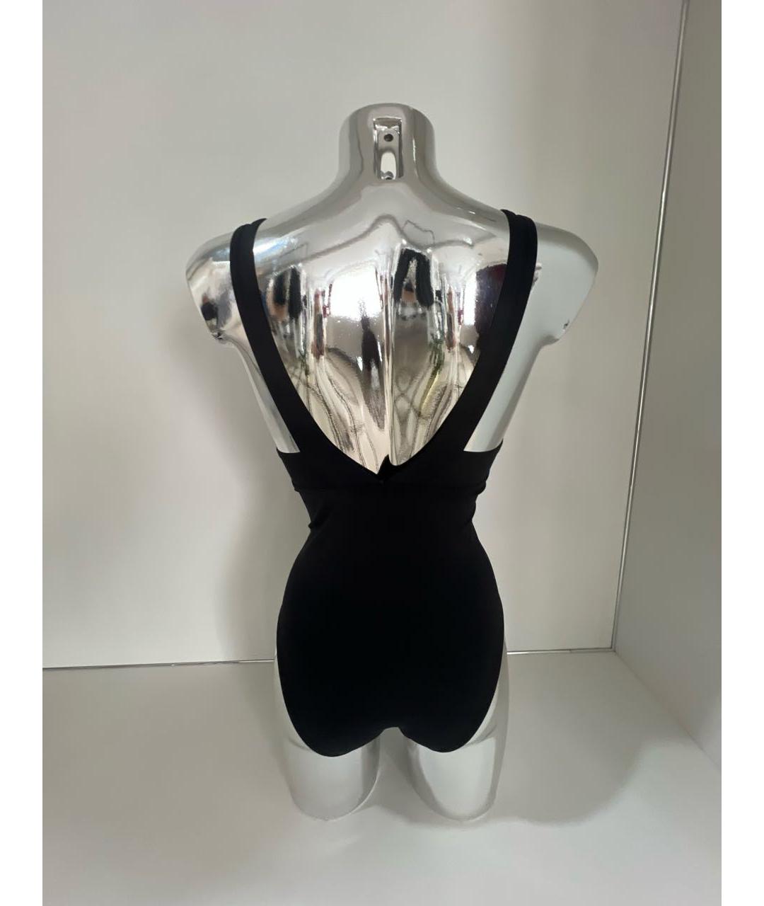 HERMES Черный полиамидовый купальник, фото 3