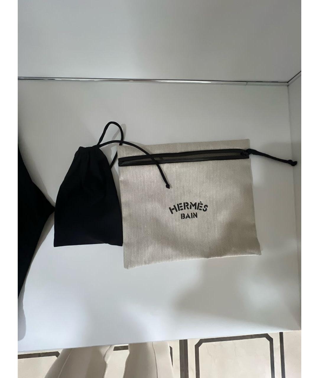 HERMES Черный полиамидовый купальник, фото 7