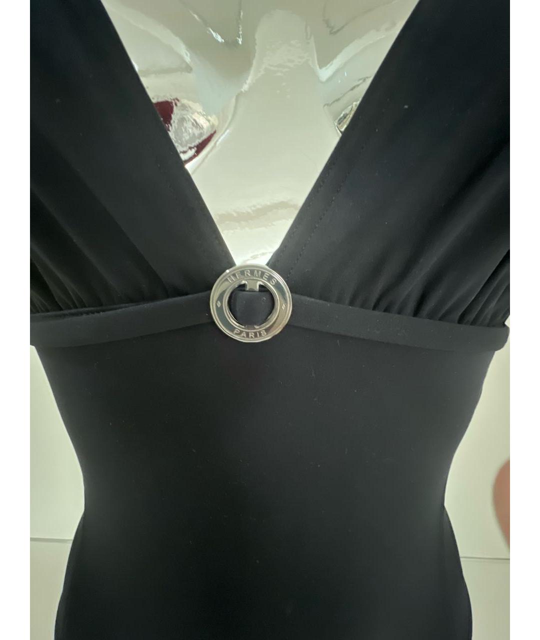 HERMES Черный полиамидовый купальник, фото 4