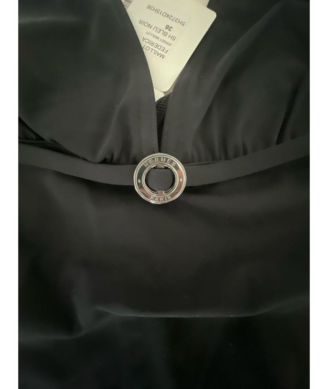 HERMES Черный полиамидовый купальник, фото 8