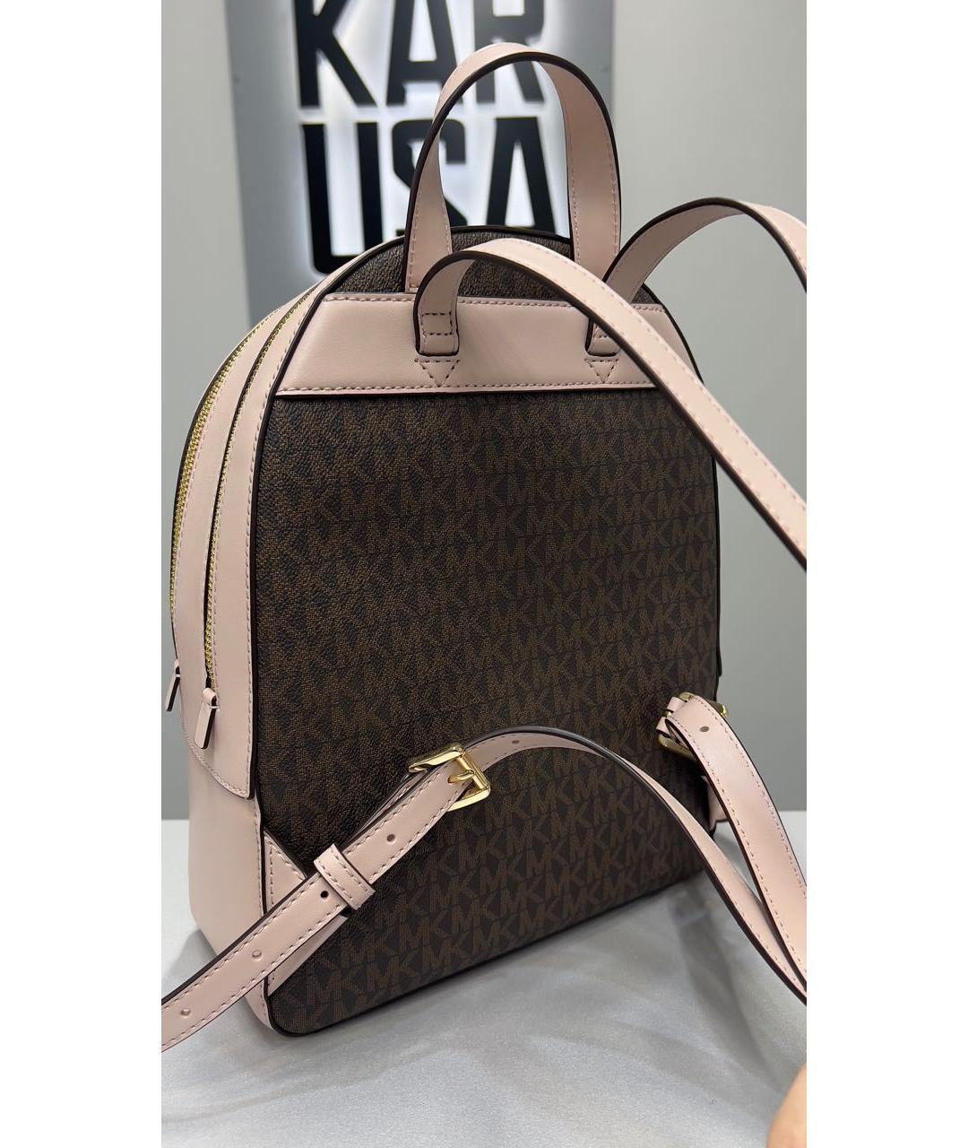 MICHAEL KORS Розовый кожаный рюкзак, фото 3