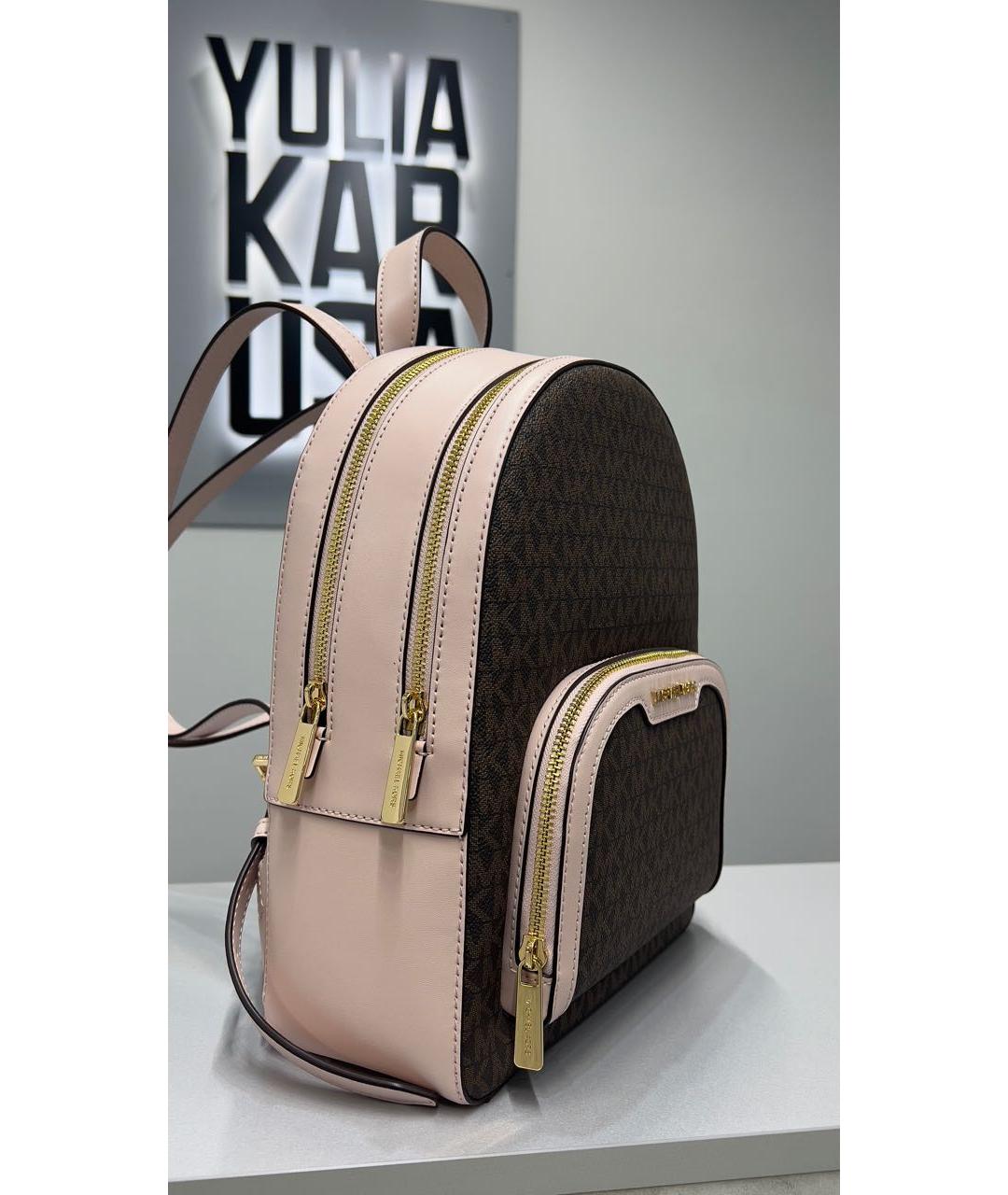 MICHAEL KORS Розовый кожаный рюкзак, фото 2