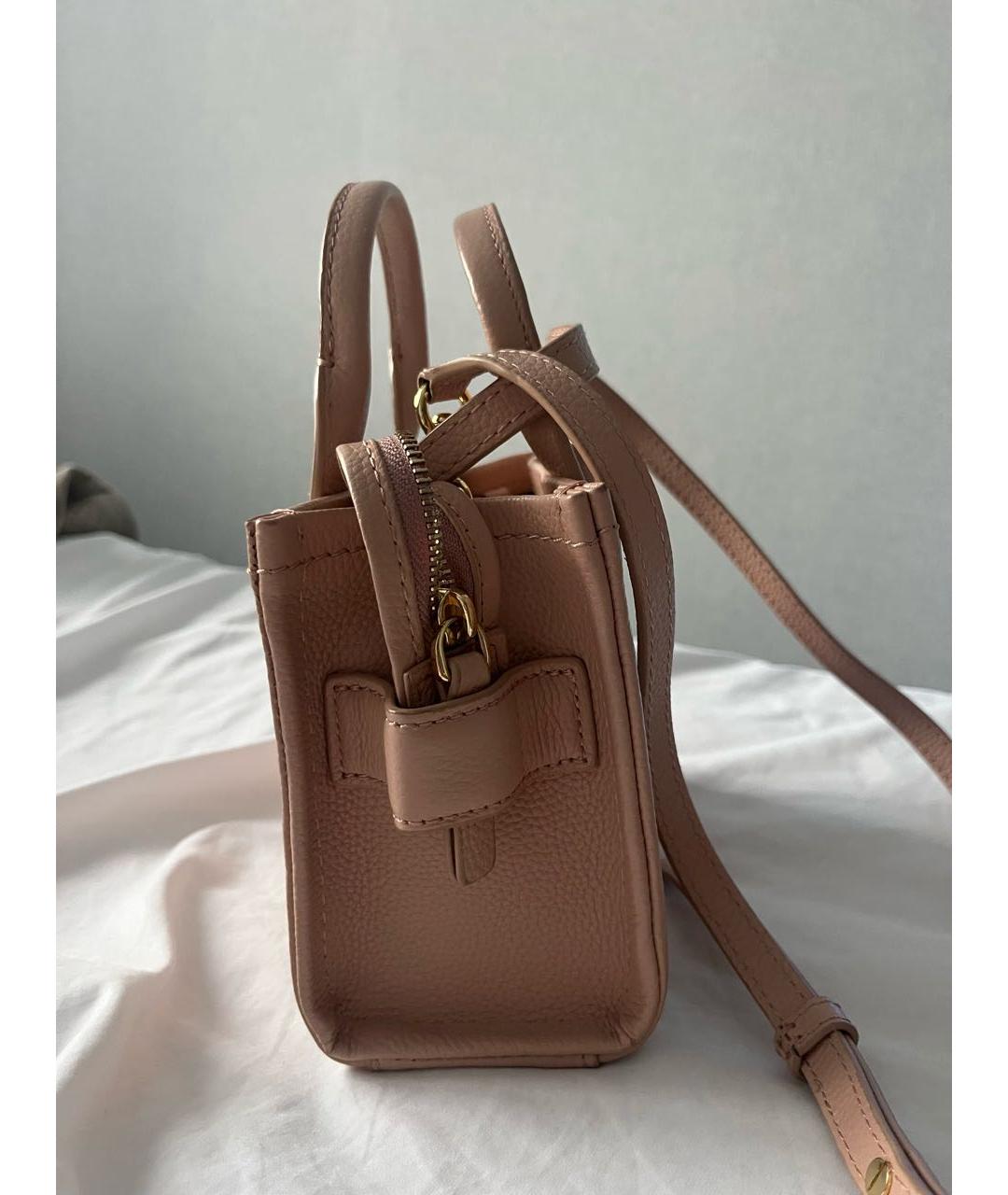 MARC JACOBS Коралловая сумка тоут из искусственной кожи, фото 2