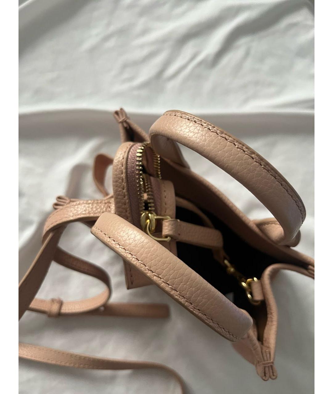 MARC JACOBS Коралловая сумка тоут из искусственной кожи, фото 4