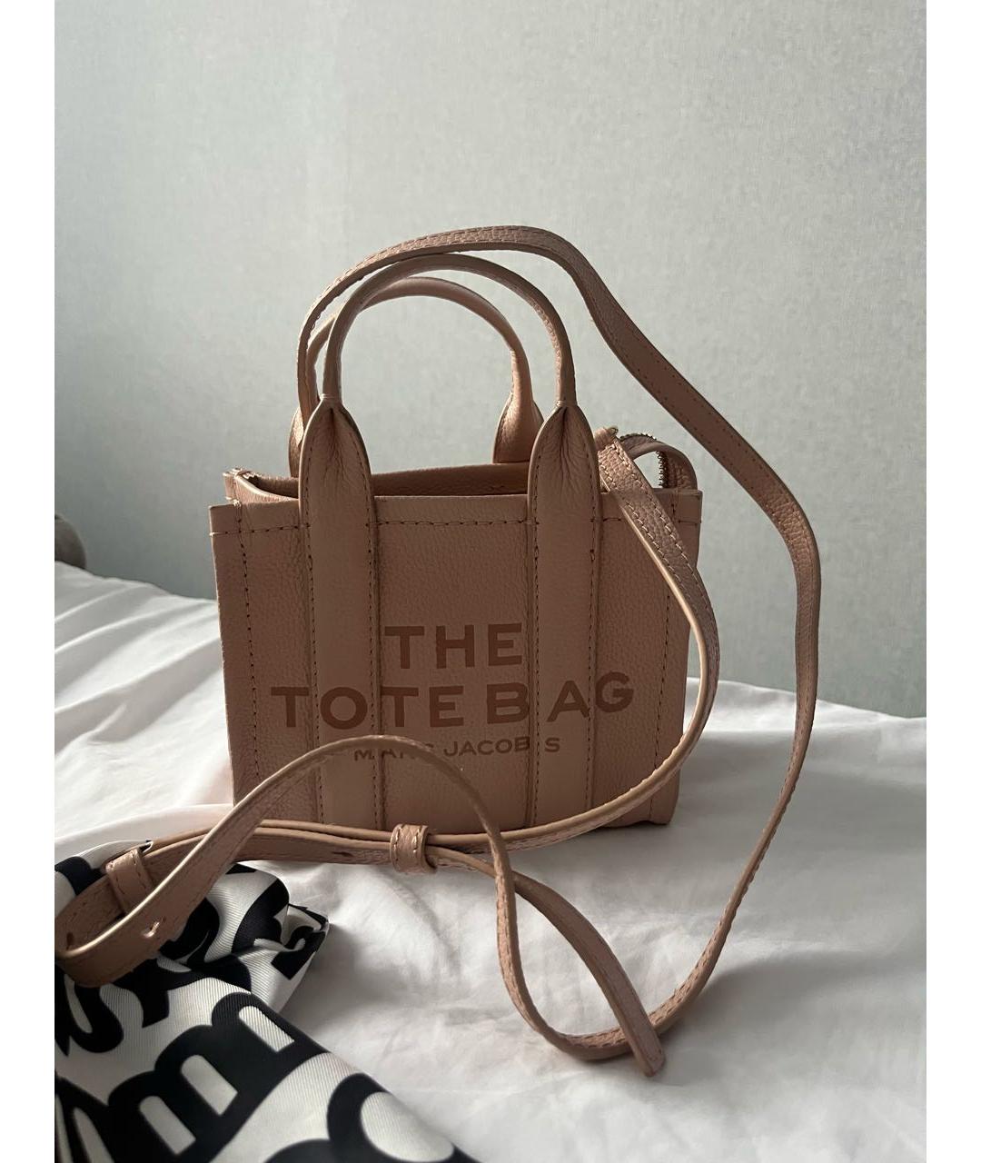 MARC JACOBS Коралловая сумка тоут из искусственной кожи, фото 3