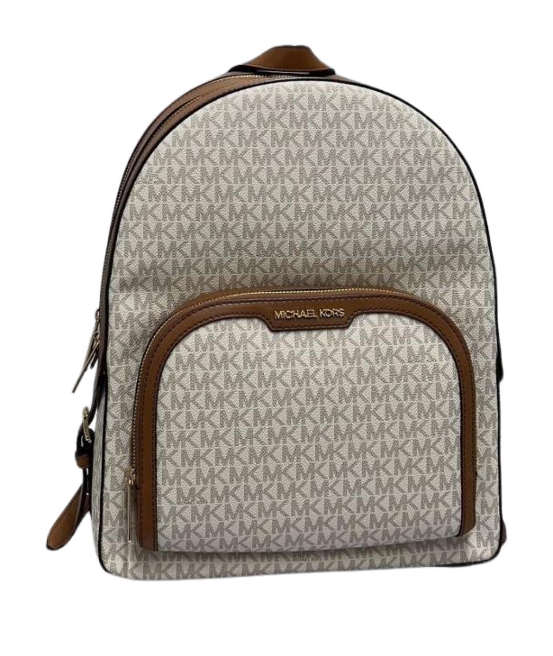 MICHAEL KORS Бежевый кожаный рюкзак, фото 1