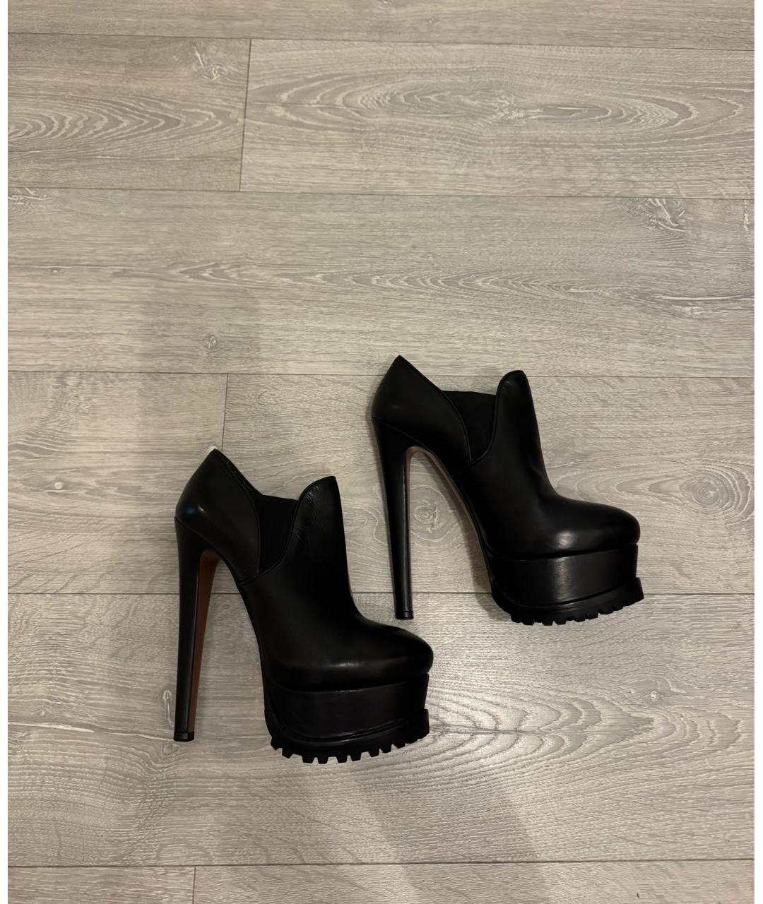 ALAIA Черные кожаные ботильоны, фото 2