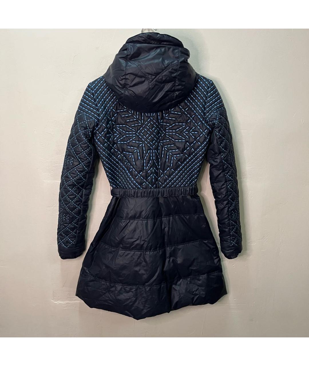 VERSACE Темно-синяя полиэстеровая куртка, фото 4