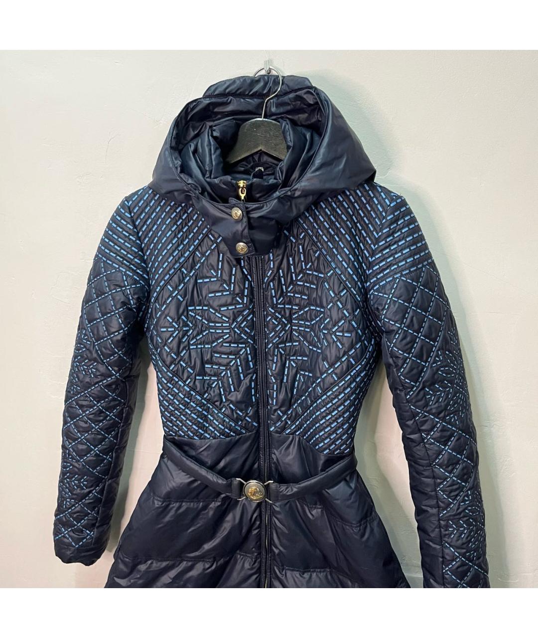 VERSACE Темно-синяя полиэстеровая куртка, фото 2