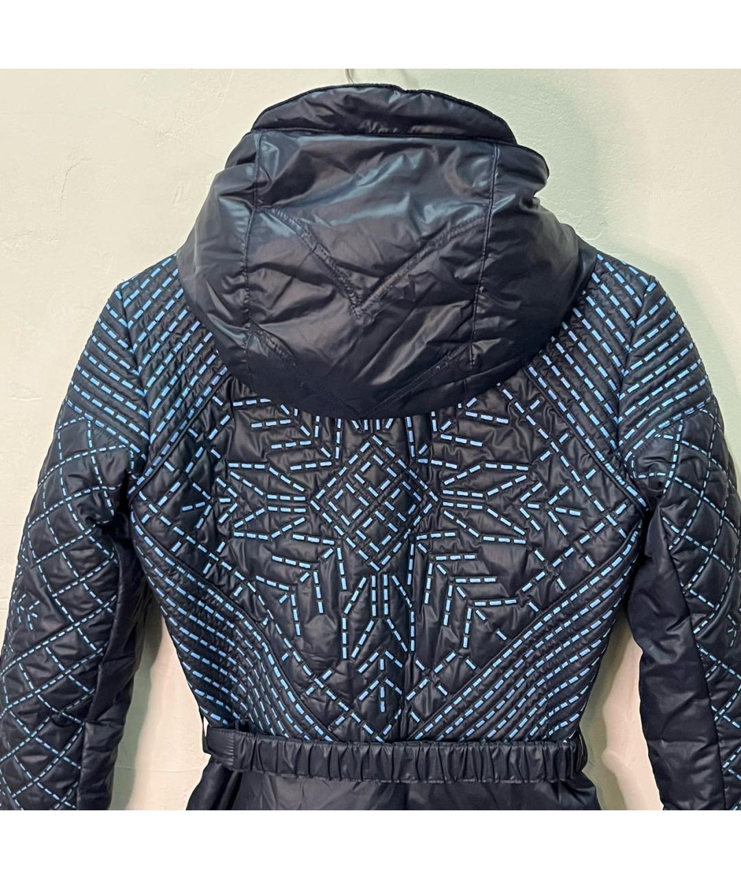 VERSACE Темно-синяя полиэстеровая куртка, фото 5