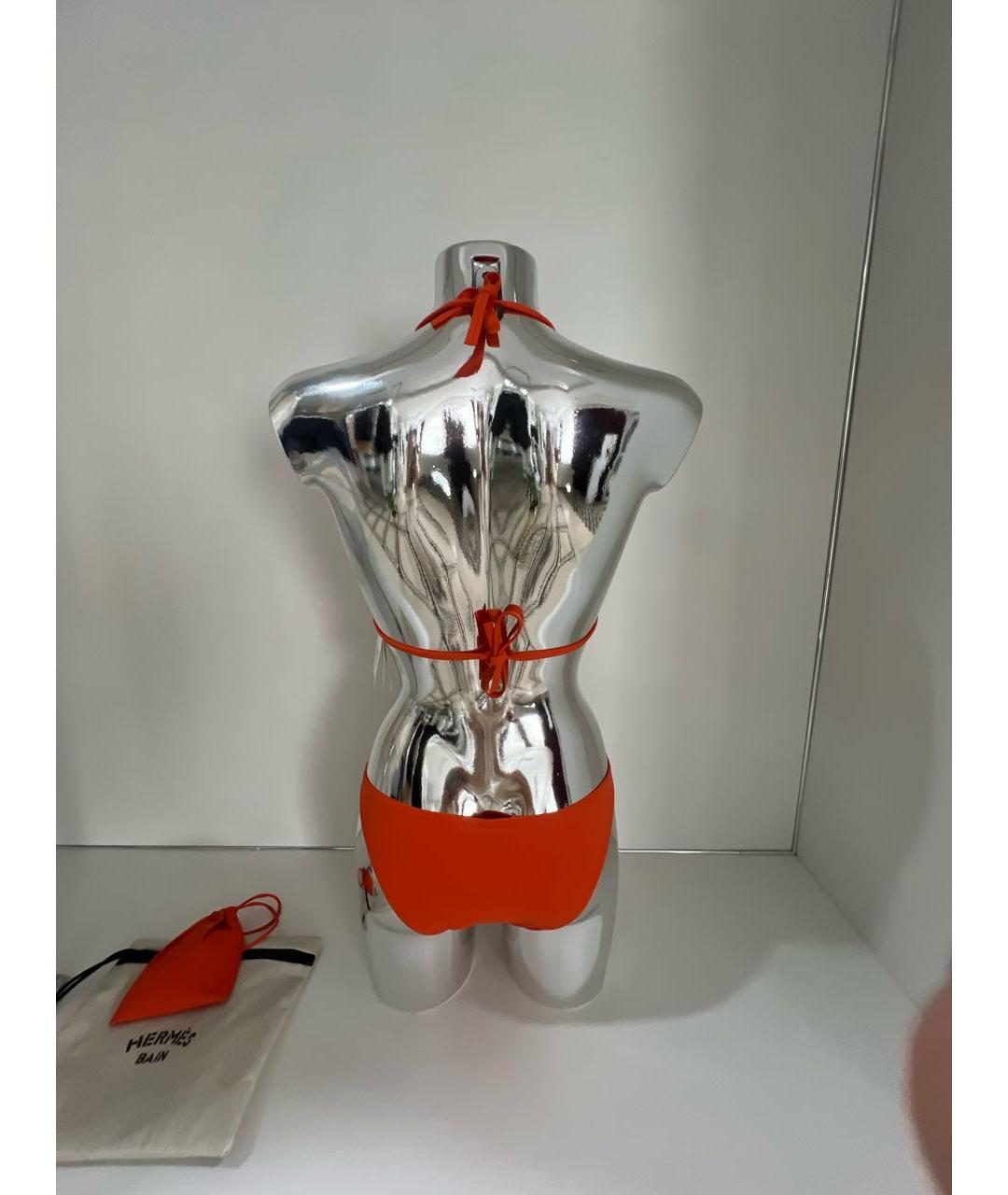 HERMES Оранжевый полиамидовый купальник, фото 2