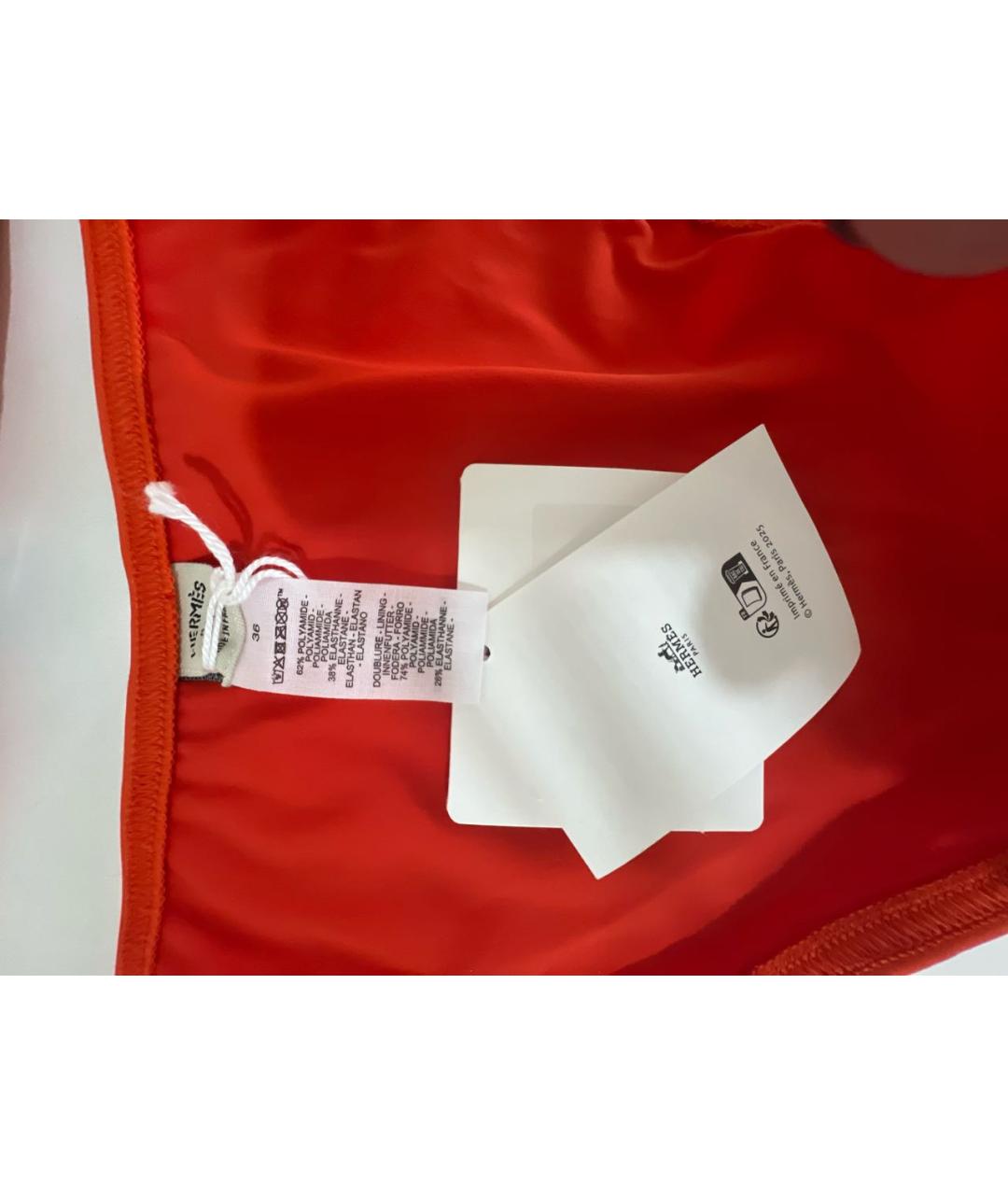 HERMES Оранжевый полиамидовый купальник, фото 5