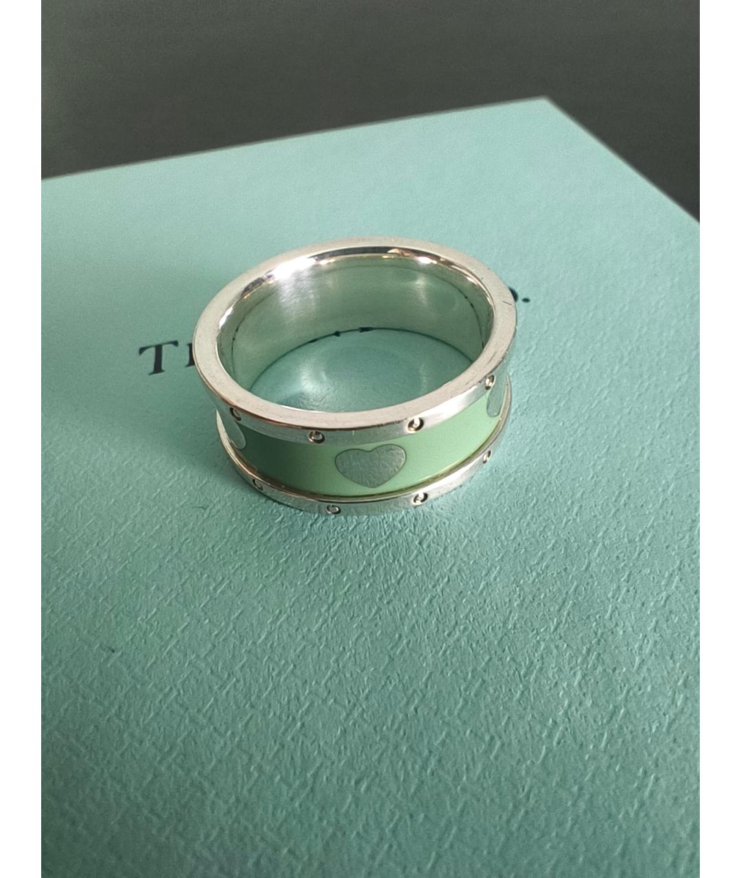 TIFFANY&CO Бирюзовое серебряное кольцо, фото 3