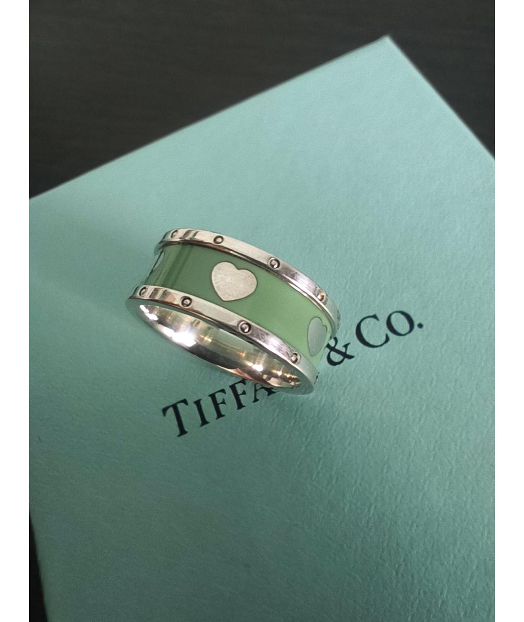 TIFFANY&CO Бирюзовое серебряное кольцо, фото 5