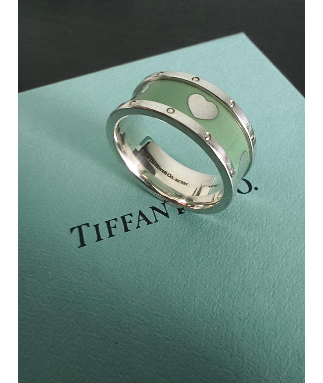 TIFFANY&CO Бирюзовое серебряное кольцо, фото 2