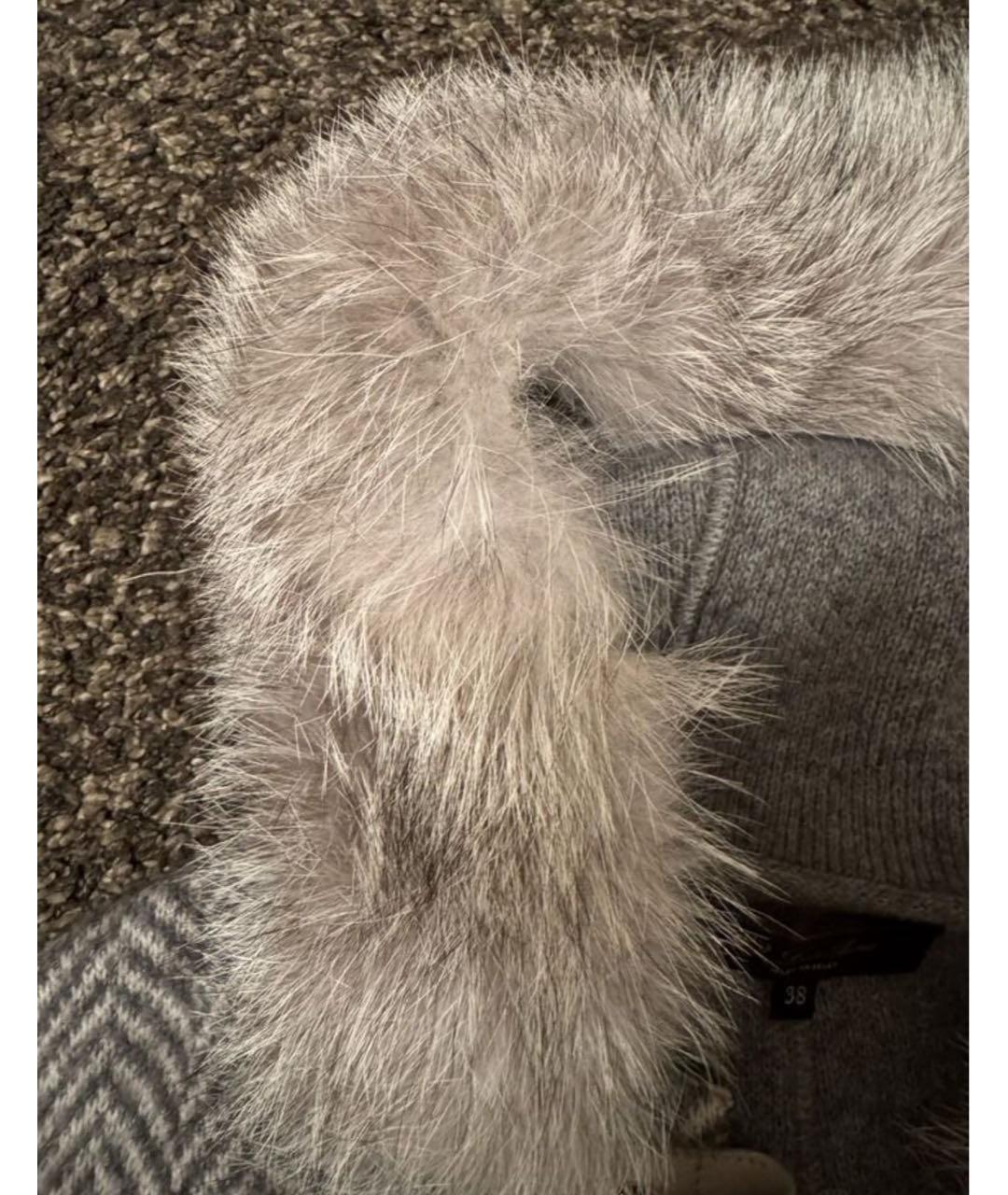 LORO PIANA Серое кашемировое пальто, фото 3