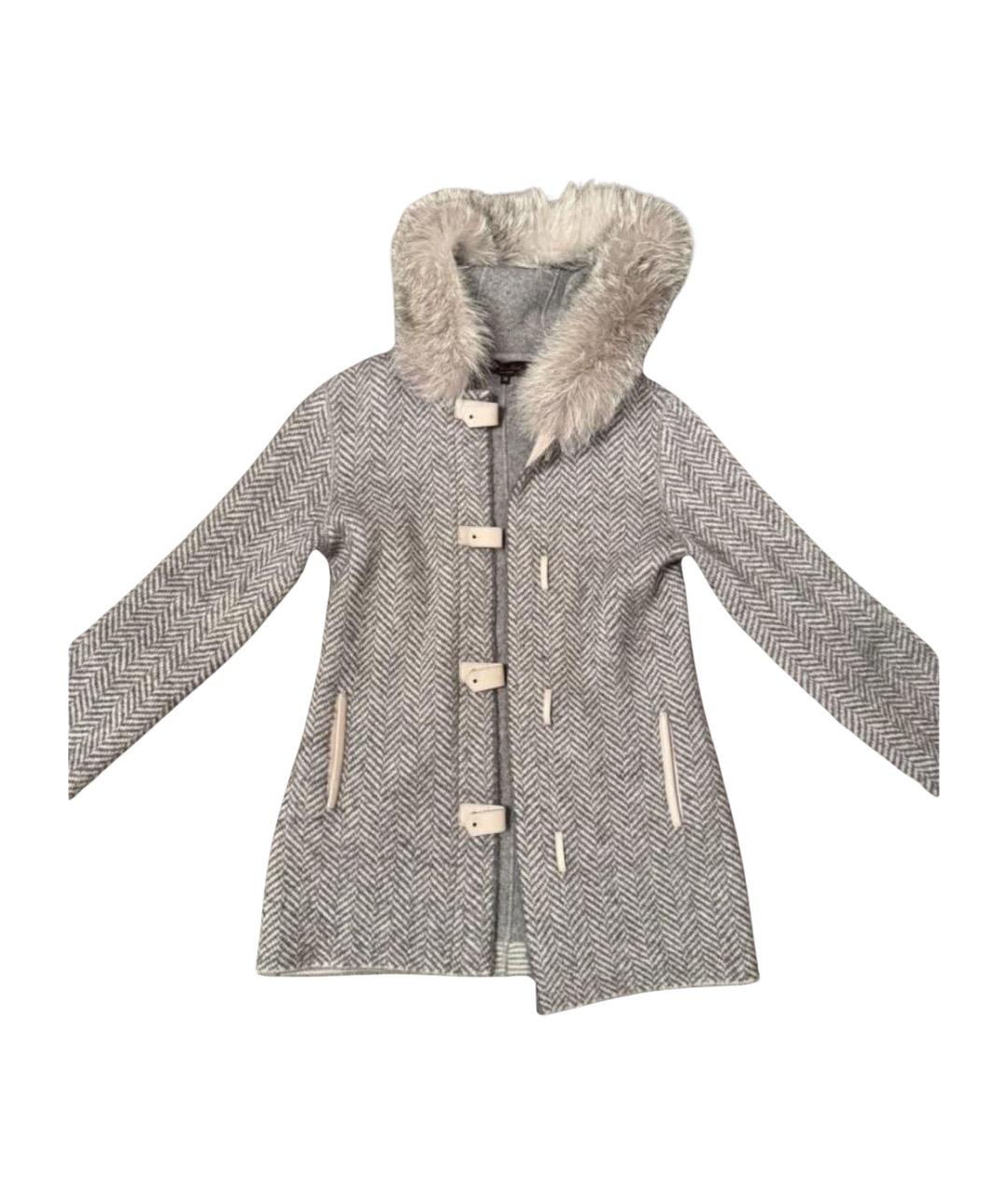 LORO PIANA Серое кашемировое пальто, фото 1