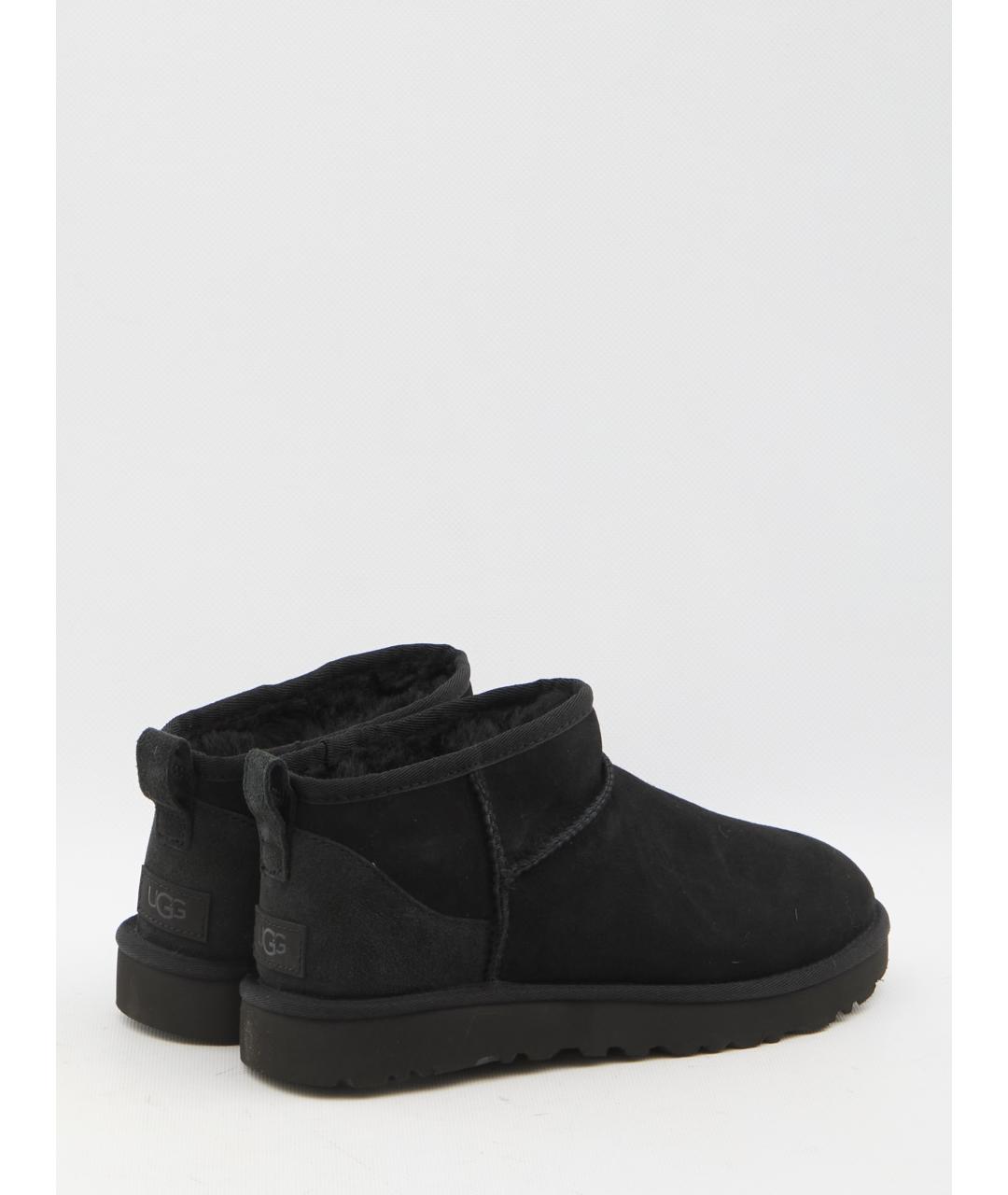 UGG AUSTRALIA Черные замшевые ботинки, фото 2