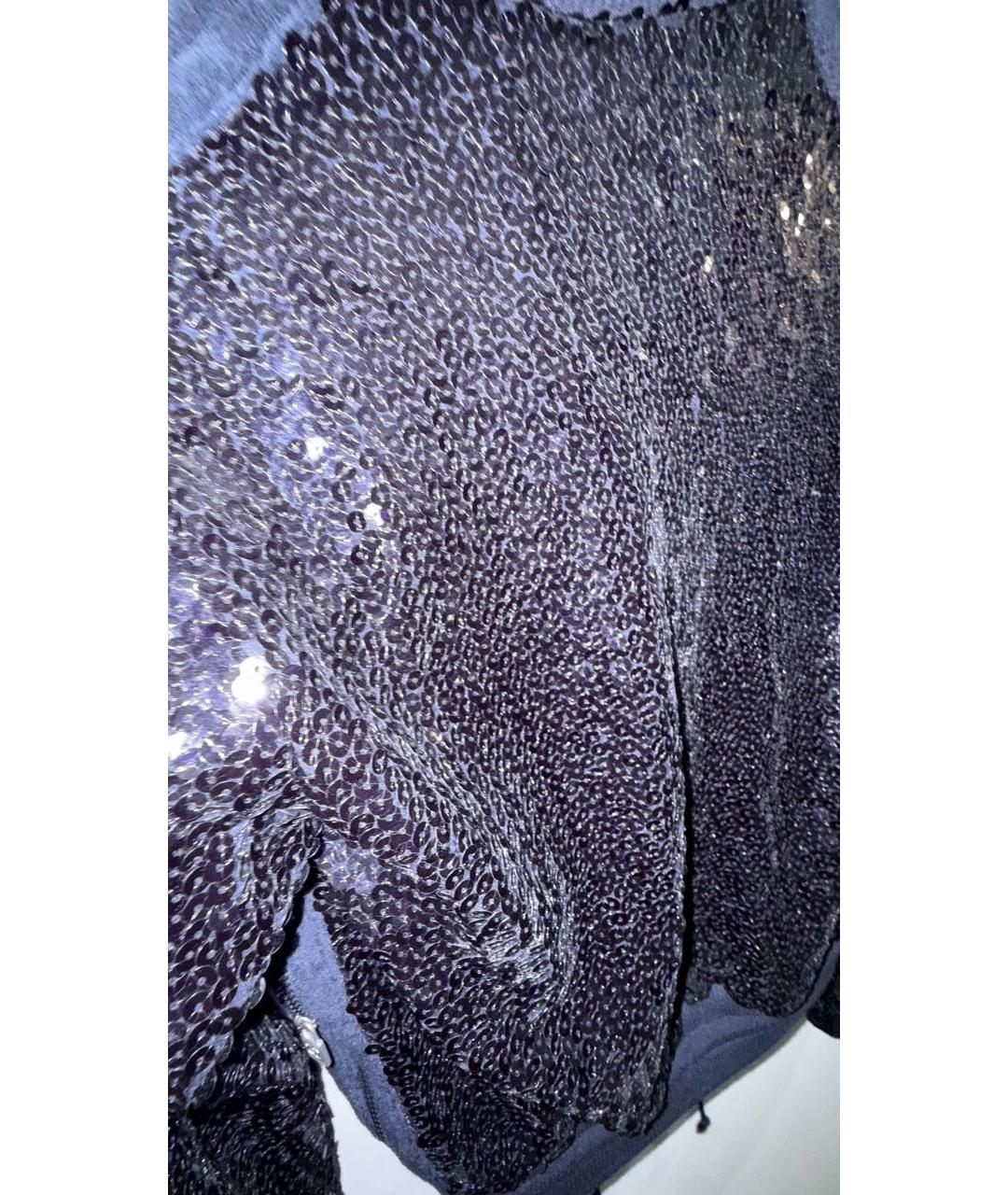 CHANEL Темно-синяя полиамидовая куртка, фото 3