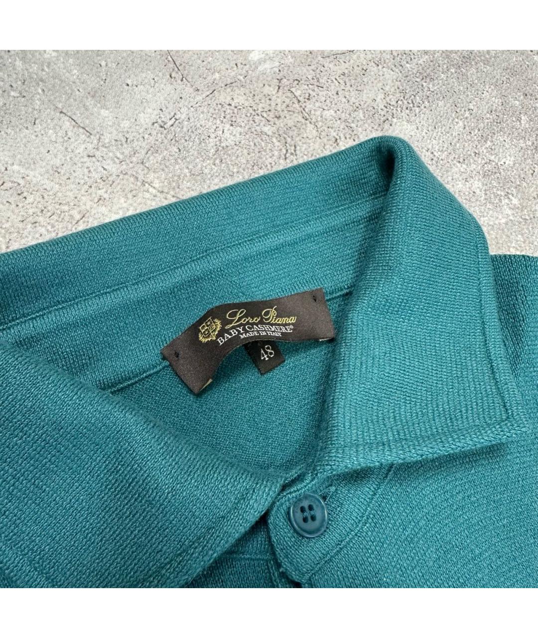 LORO PIANA Зеленый кашемировый джемпер / свитер, фото 3